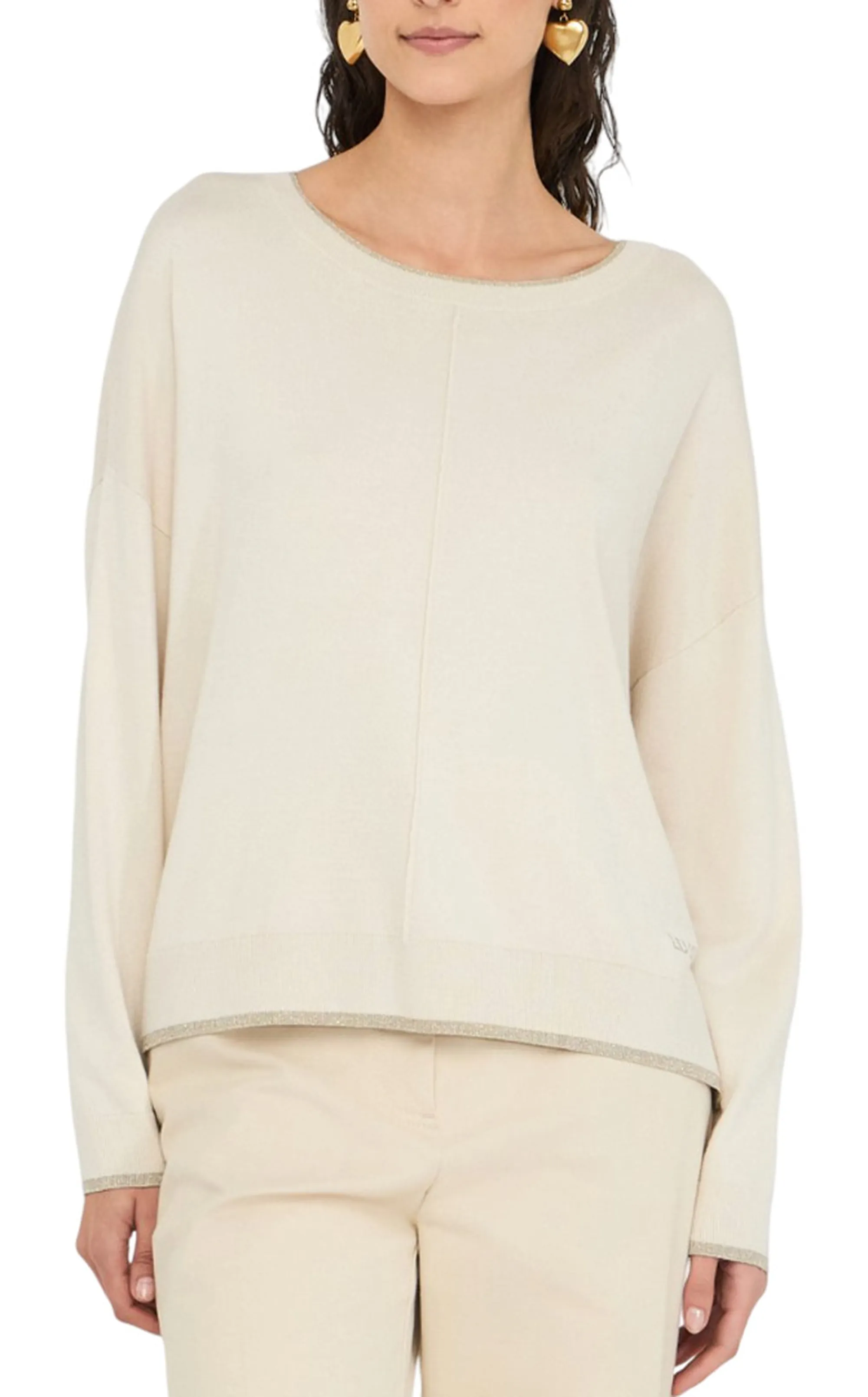 Liujo Jeans Maglia Liujo Beige Mf5228Ms49I 156730
