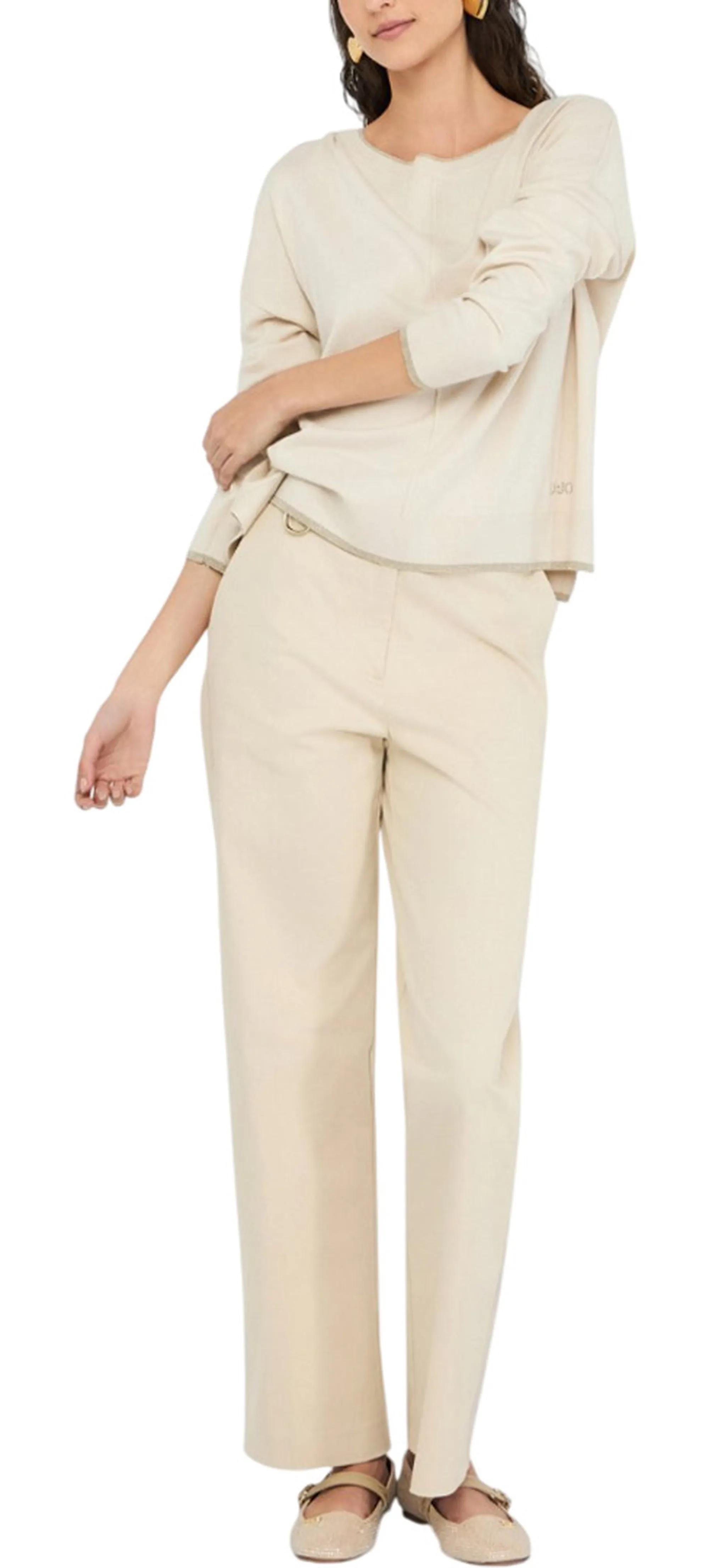 Liujo Jeans Maglia Liujo Beige Mf5228Ms49I 156731