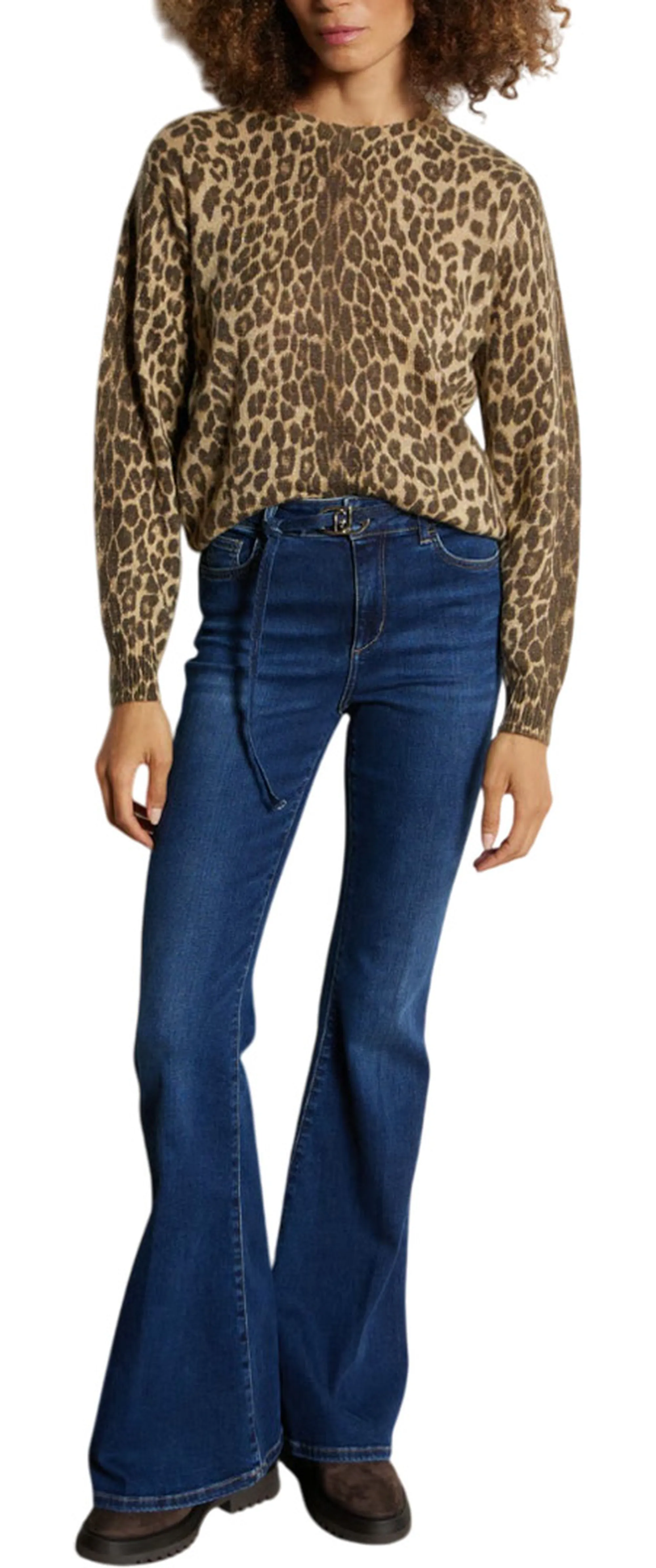 Liujo Jeans B'Liujo Sweater' Beige Mf5485Ma17R 156611