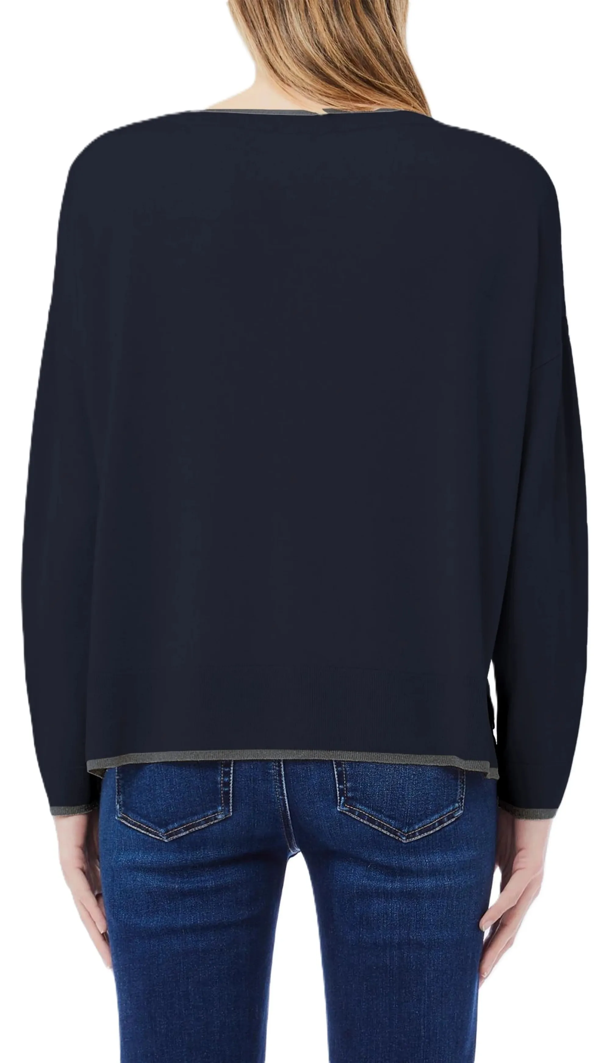 Liujo Jeans Maglia Liujo Navy Mf5228Ms49I 159101
