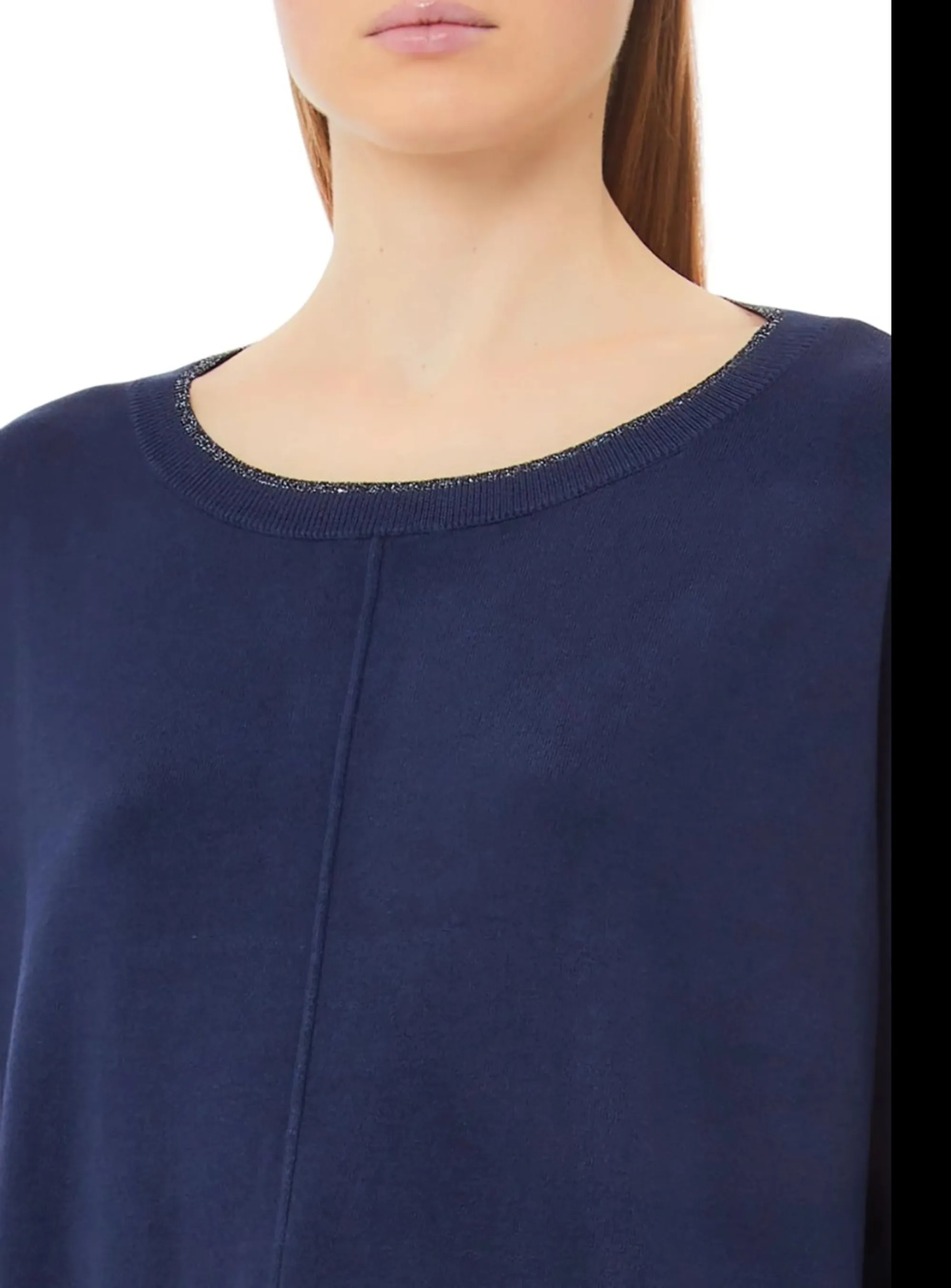 Liujo Jeans Maglia Liujo In Viscosa Blu Scuro Wf6016Ms49I 185470