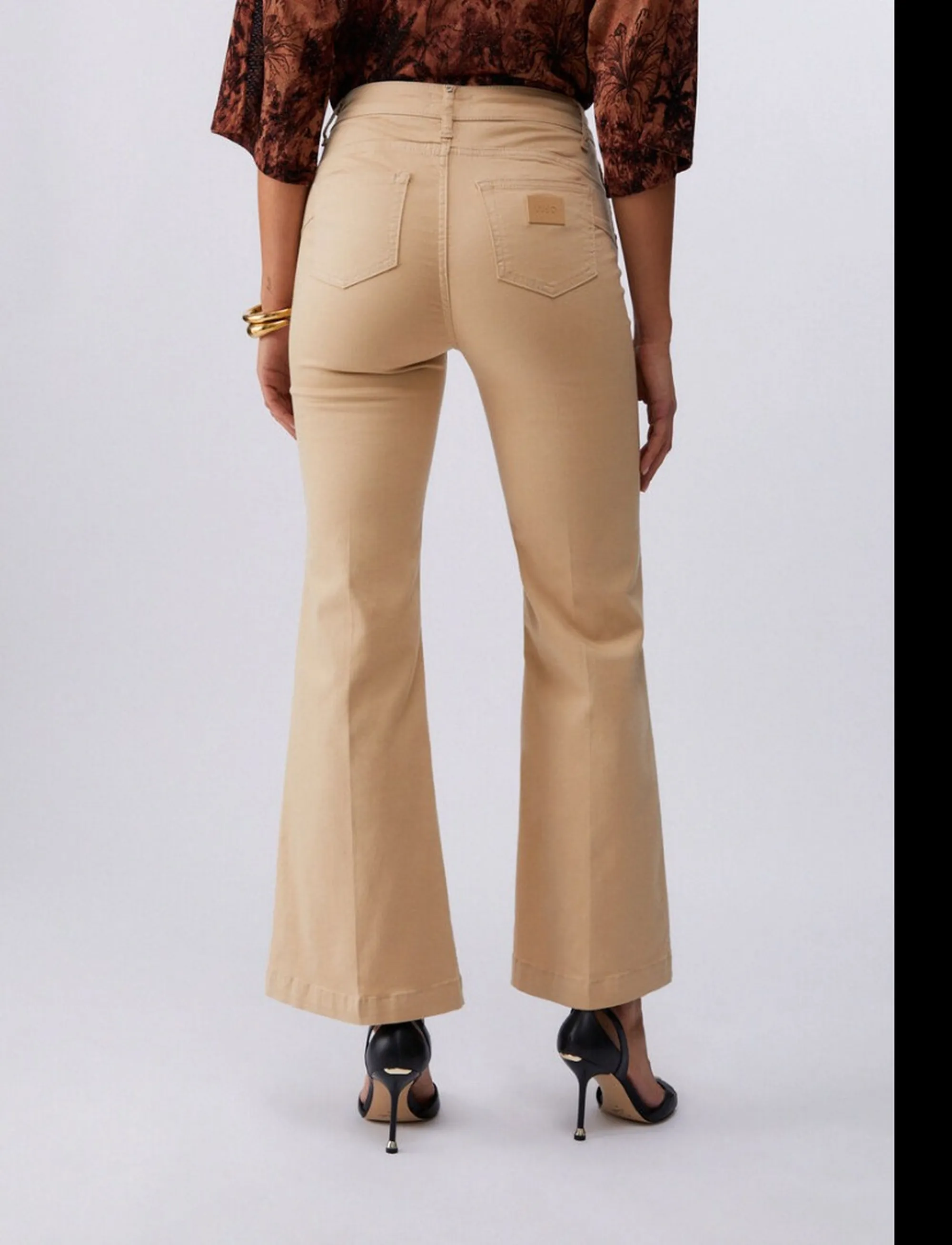 Liujo Jeans Pantalone Crema Wa6403T367A 174035