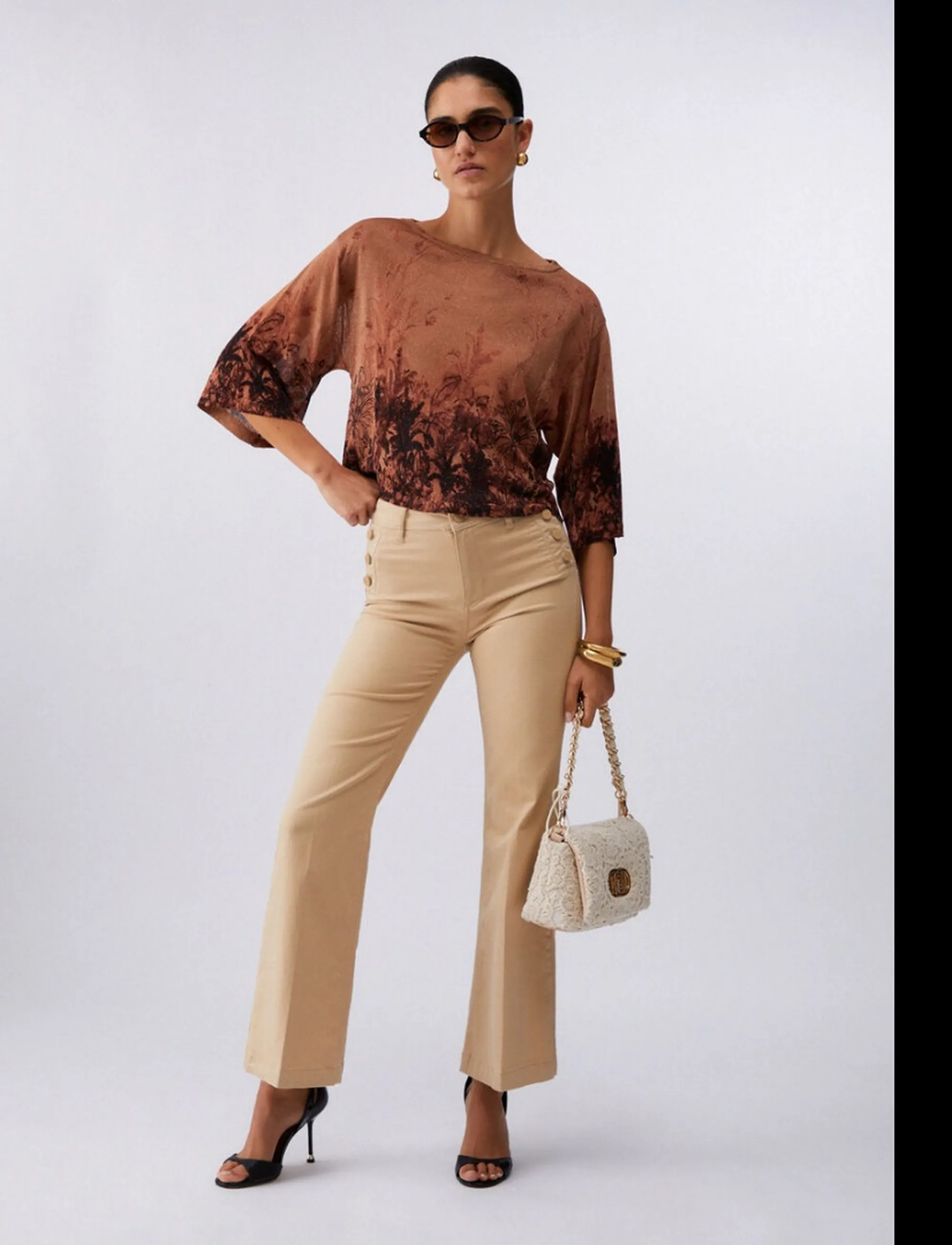 Liujo Jeans Pantalone Crema Wa6403T367A 174036