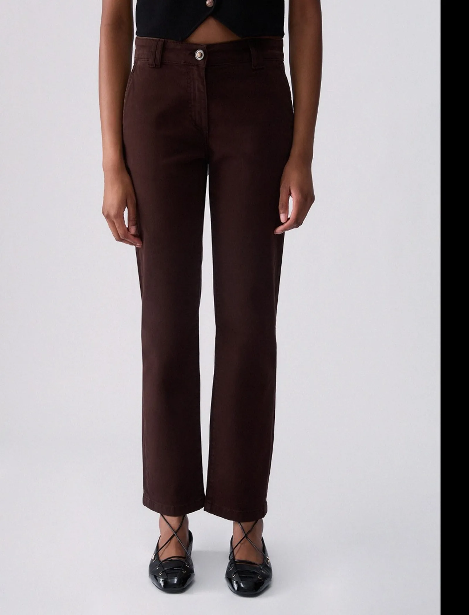 Liujo Jeans Pantalone A Sigaretta Liujo Bordeaux Wf6128T708A 185517