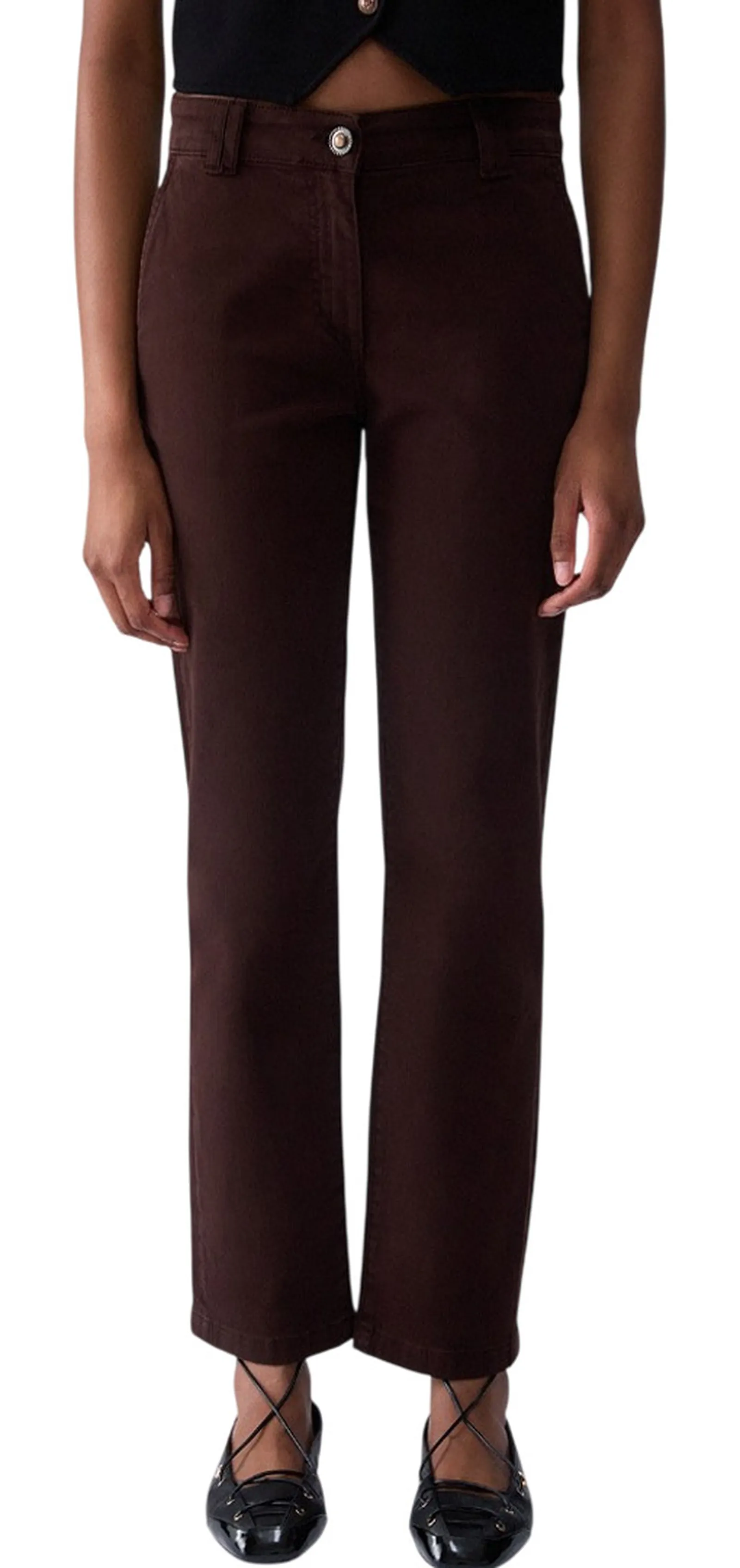Liujo Jeans Pantalone A Sigaretta Liujo Bordeaux Wf6128T708A 185896