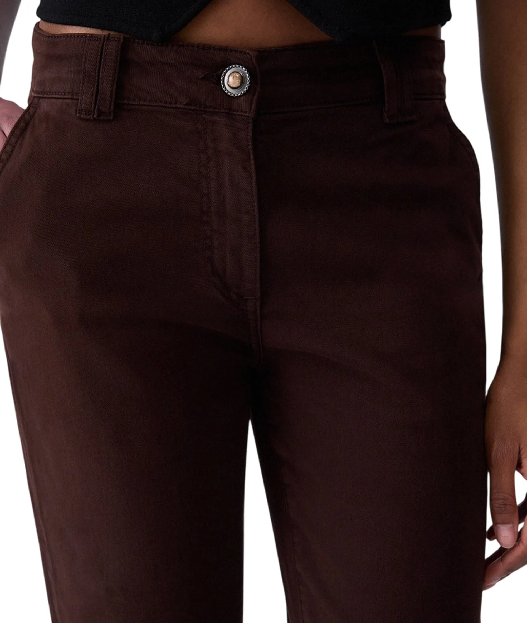 Liujo Jeans Pantalone A Sigaretta Liujo Bordeaux Wf6128T708A 185899