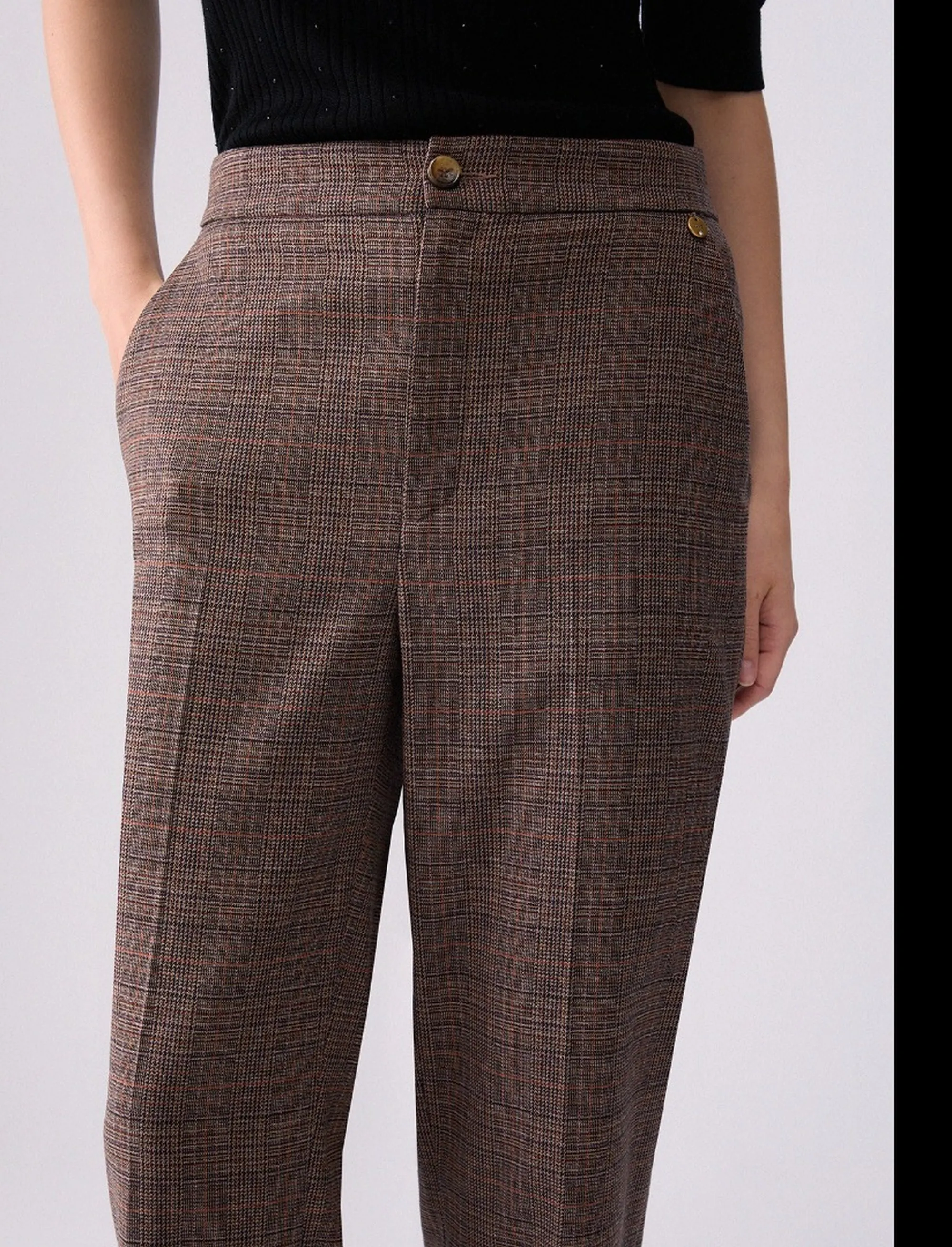 Liujo Jeans B'Liujo Cigarette Trousers' Tartan Wf6212T733A 185598