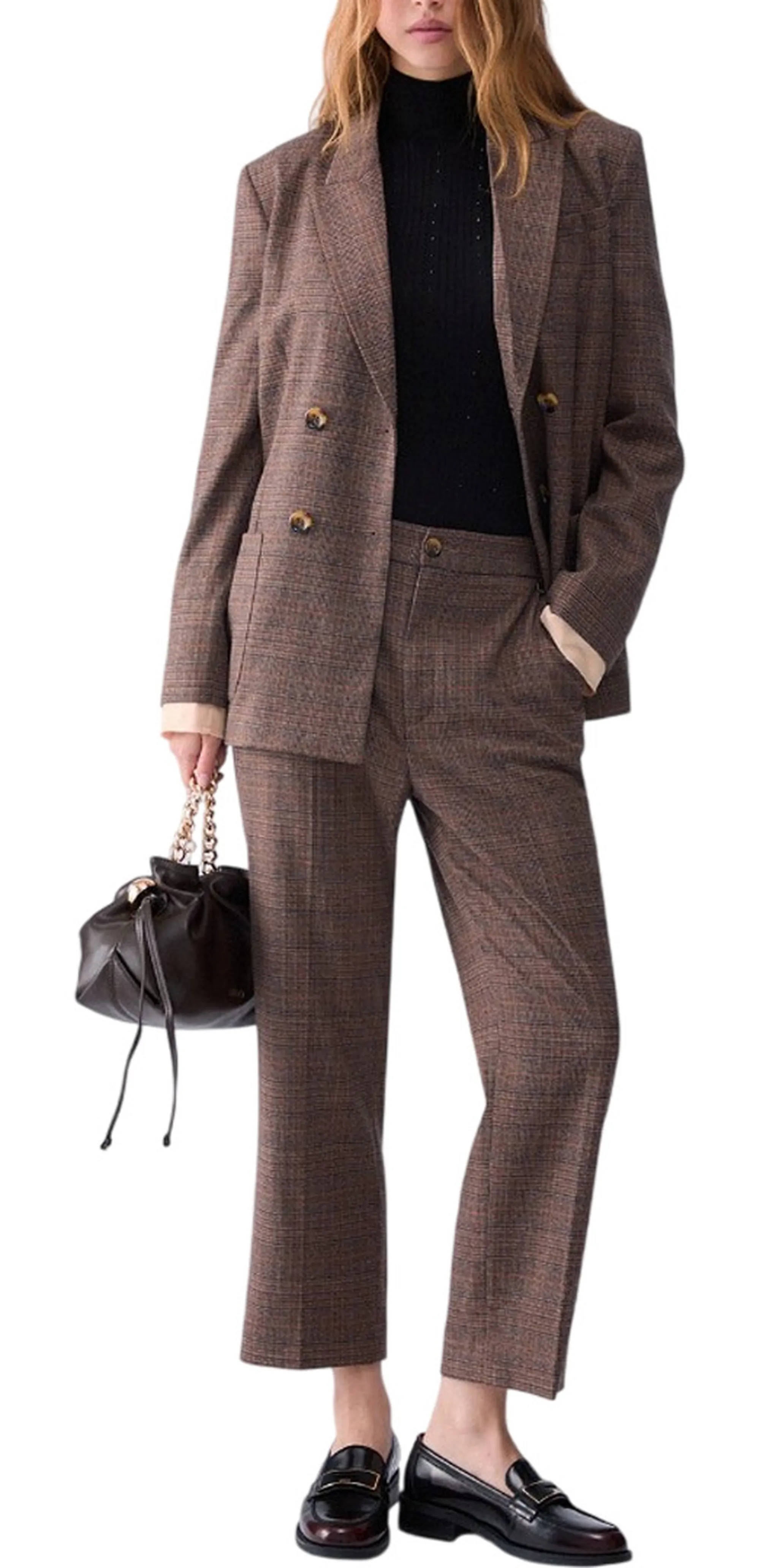 Liujo Jeans Pantalone A Sigaretta Liujo Tartan Wf6212T733A 186055
