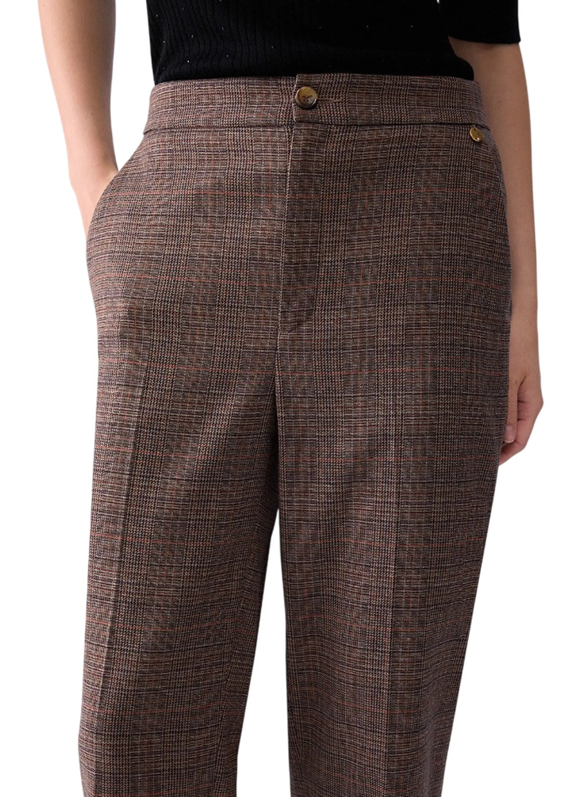 Liujo Jeans Pantalone A Sigaretta Liujo Tartan Wf6212T733A 186056