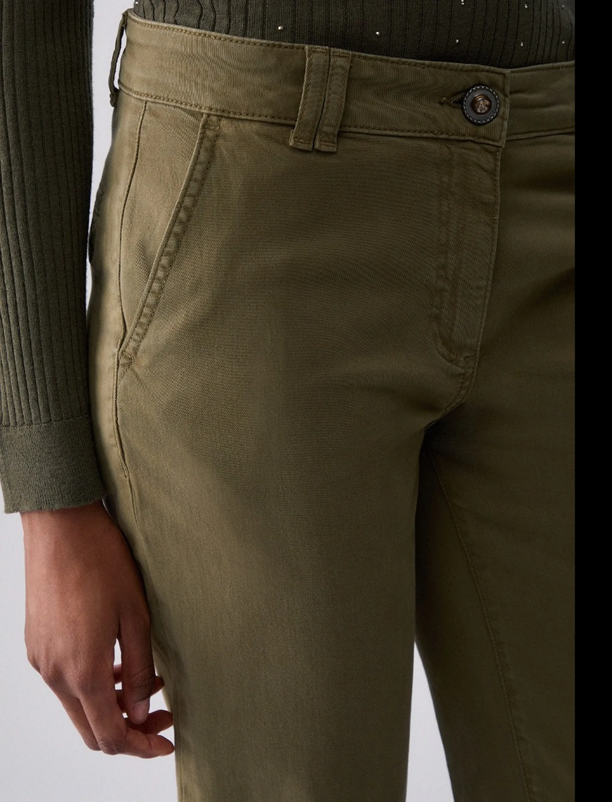 Liujo Jeans B'Liujo Cigarette Trousers' Green Wf6128T708A 185515