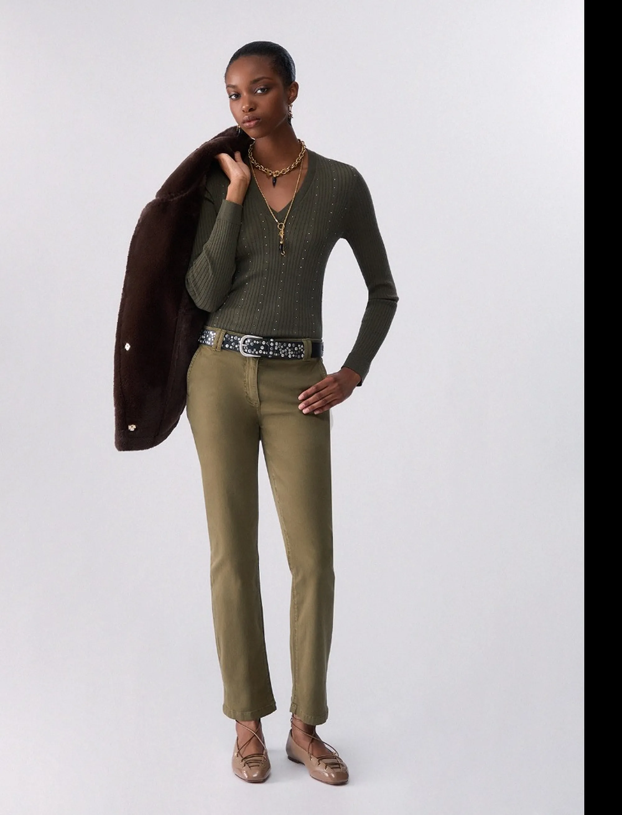 Liujo Jeans B'Liujo Cigarette Trousers' Green Wf6128T708A 185516