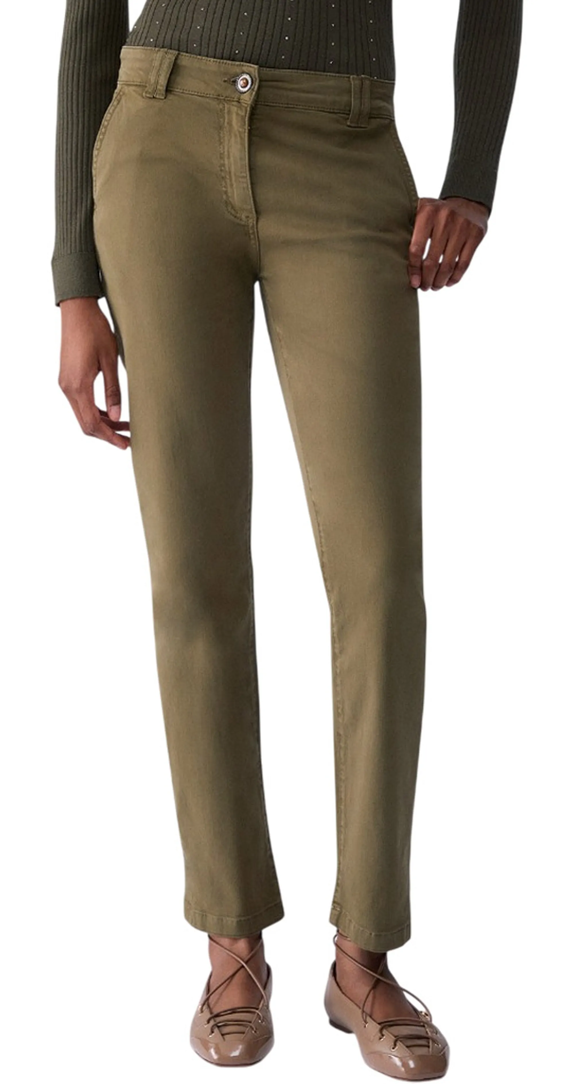 Liujo Jeans Pantalone A Sigaretta Liujo Verde Wf6128T708A 185905