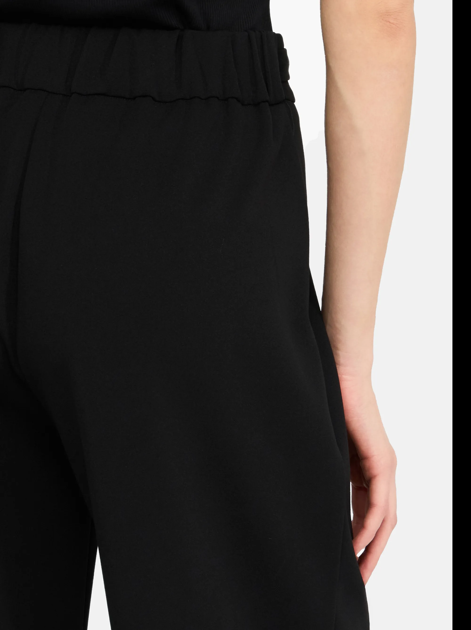Liujo Jeans B'Cropped Trousers With Belt' Black Mf5260J1930 156312