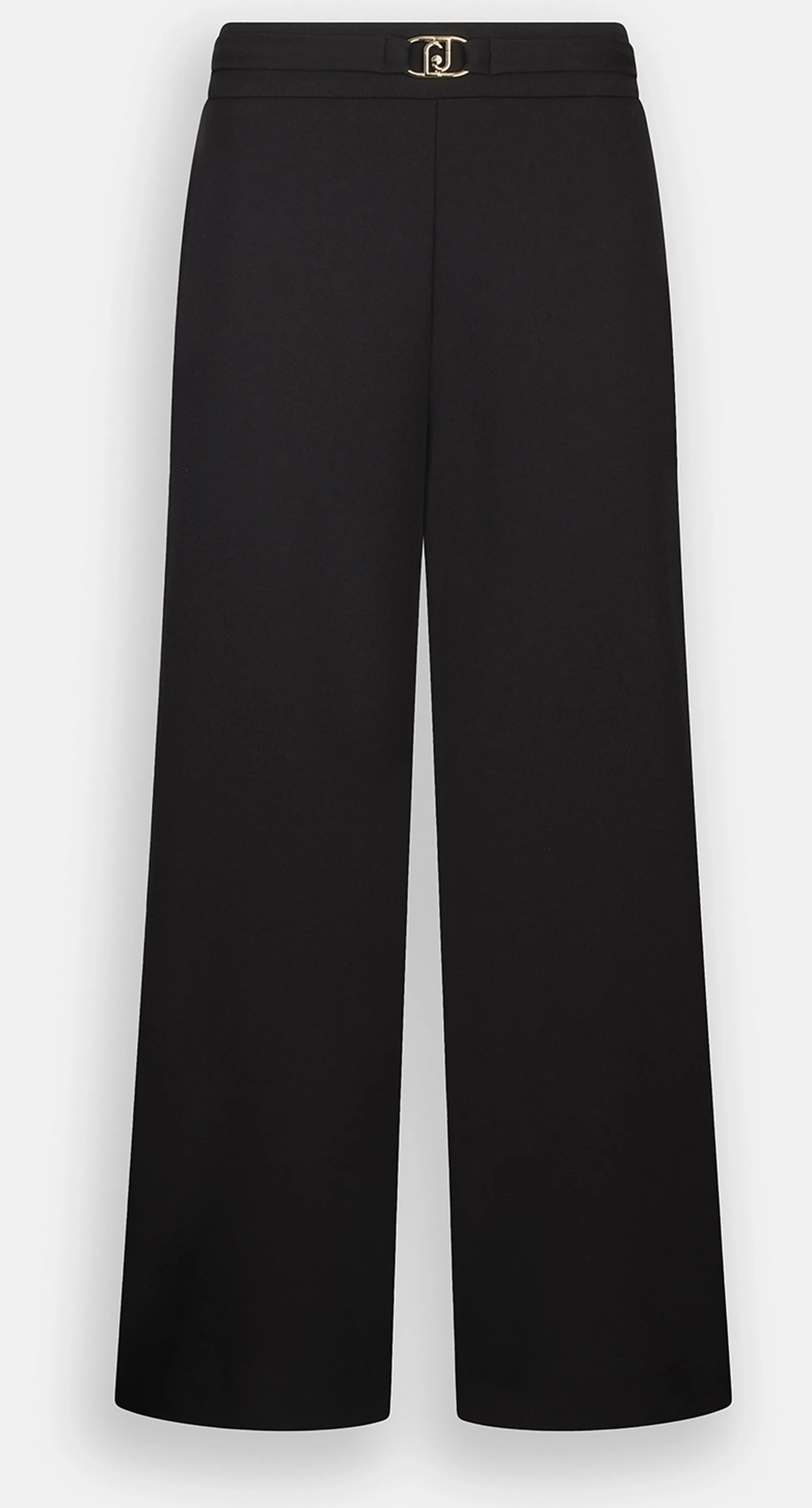 Liujo Jeans B'Cropped Trousers With Belt' Black Mf5260J1930 156315
