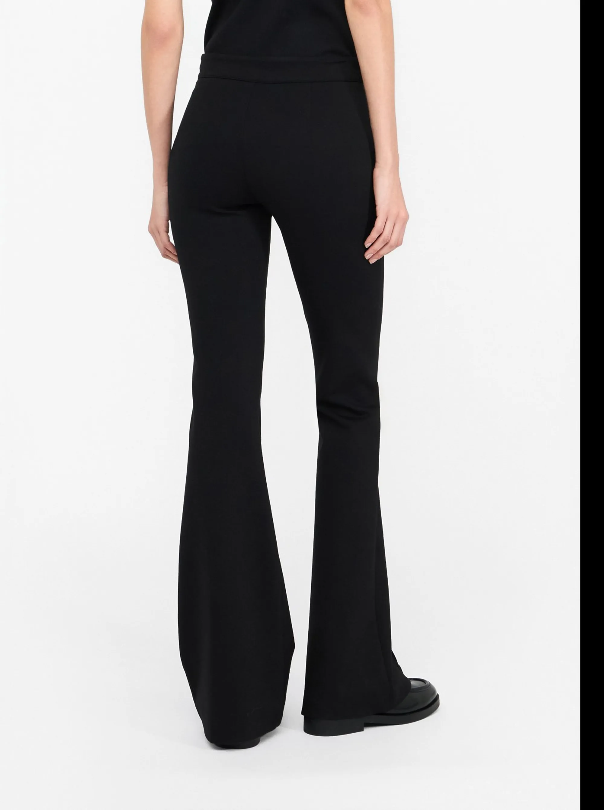 Liujo Jeans B'Flare Trousers With Belt' Black Mf5143J9189 156325