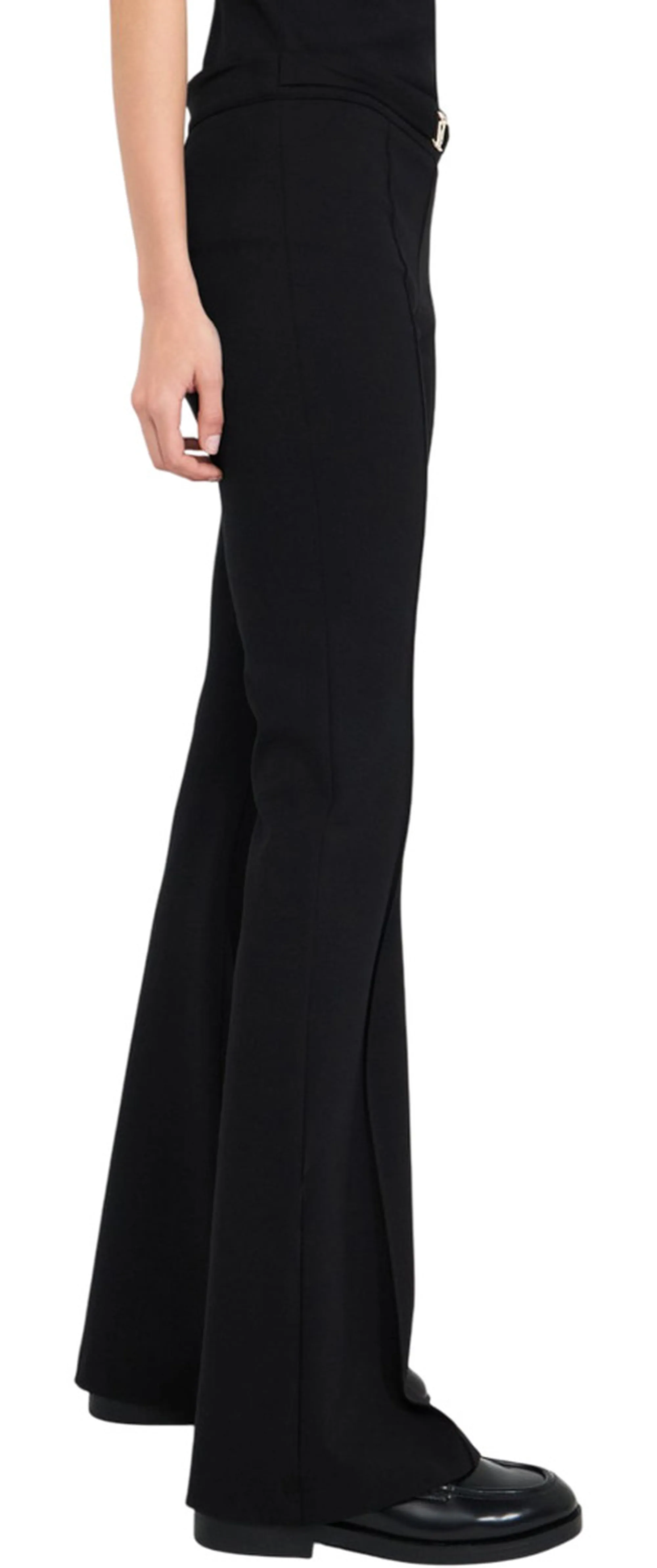 Liujo Jeans B'Flare Trousers With Belt' Black Mf5143J9189 156786