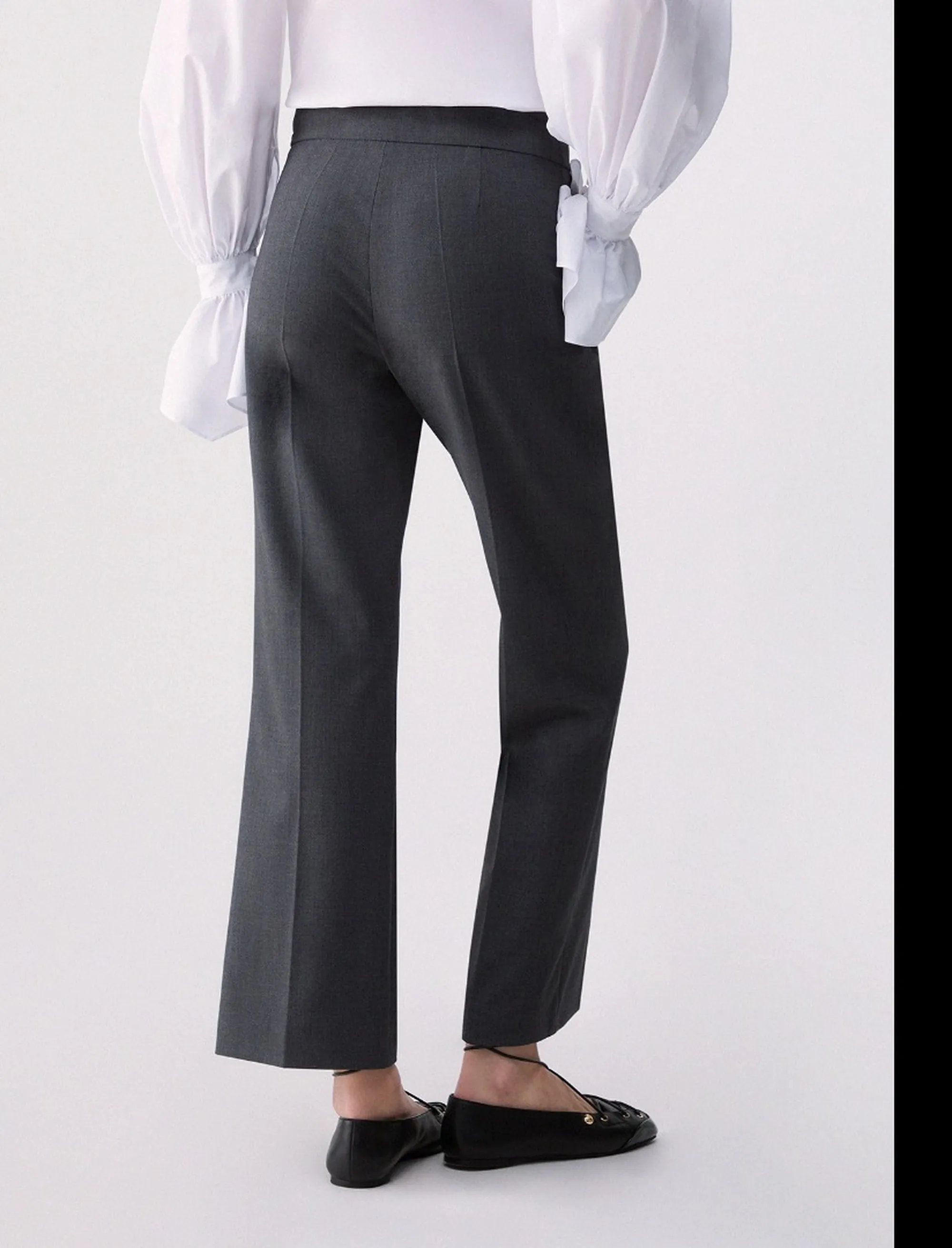 Liujo Jeans B'Flare Flannel Trousers' Dark Gray Wf6339T743A 185576