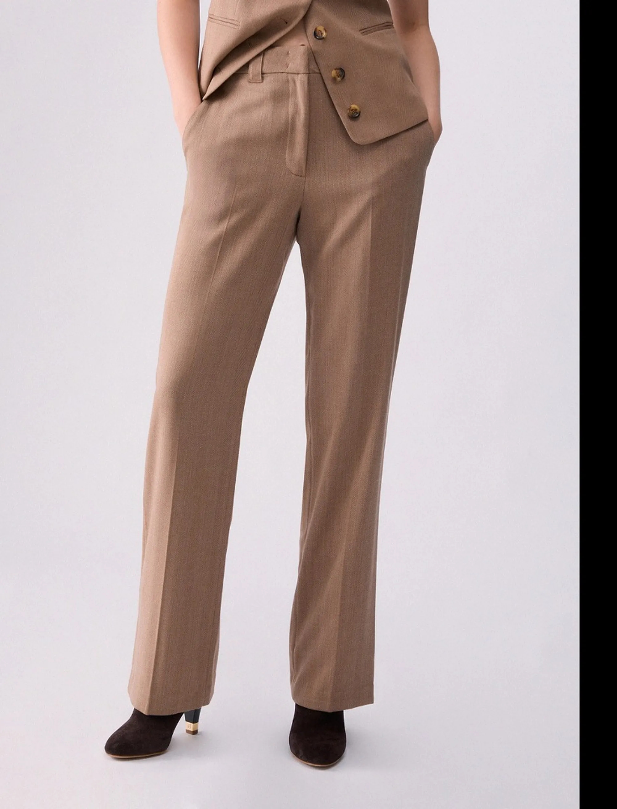 Liujo Jeans B'Liujo Straight Trousers' Camel Wf6177T732A 185592