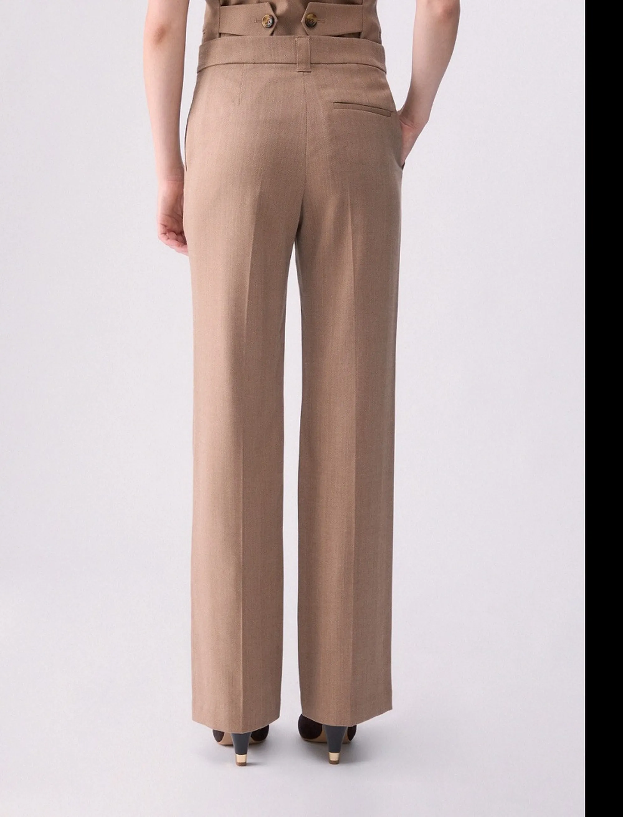 Liujo Jeans B'Liujo Straight Trousers' Camel Wf6177T732A 185593