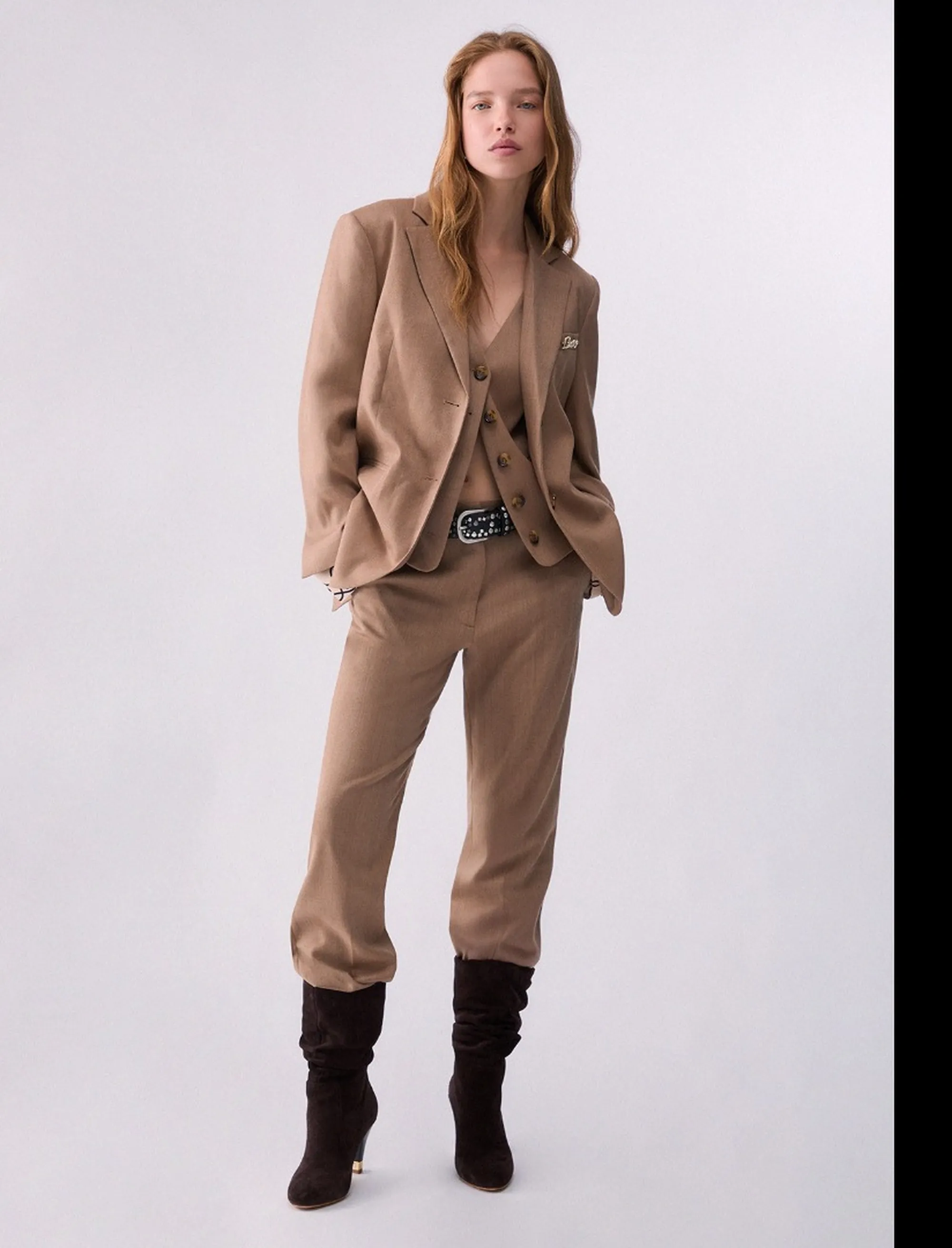 Liujo Jeans B'Liujo Straight Trousers' Camel Wf6177T732A 185595