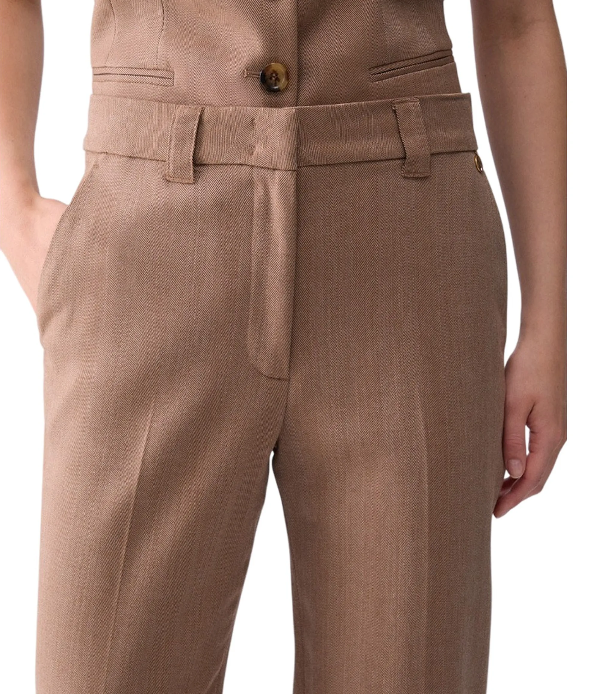 Liujo Jeans Pantalone Straight Liujo Cammello Wf6177T732A 185924