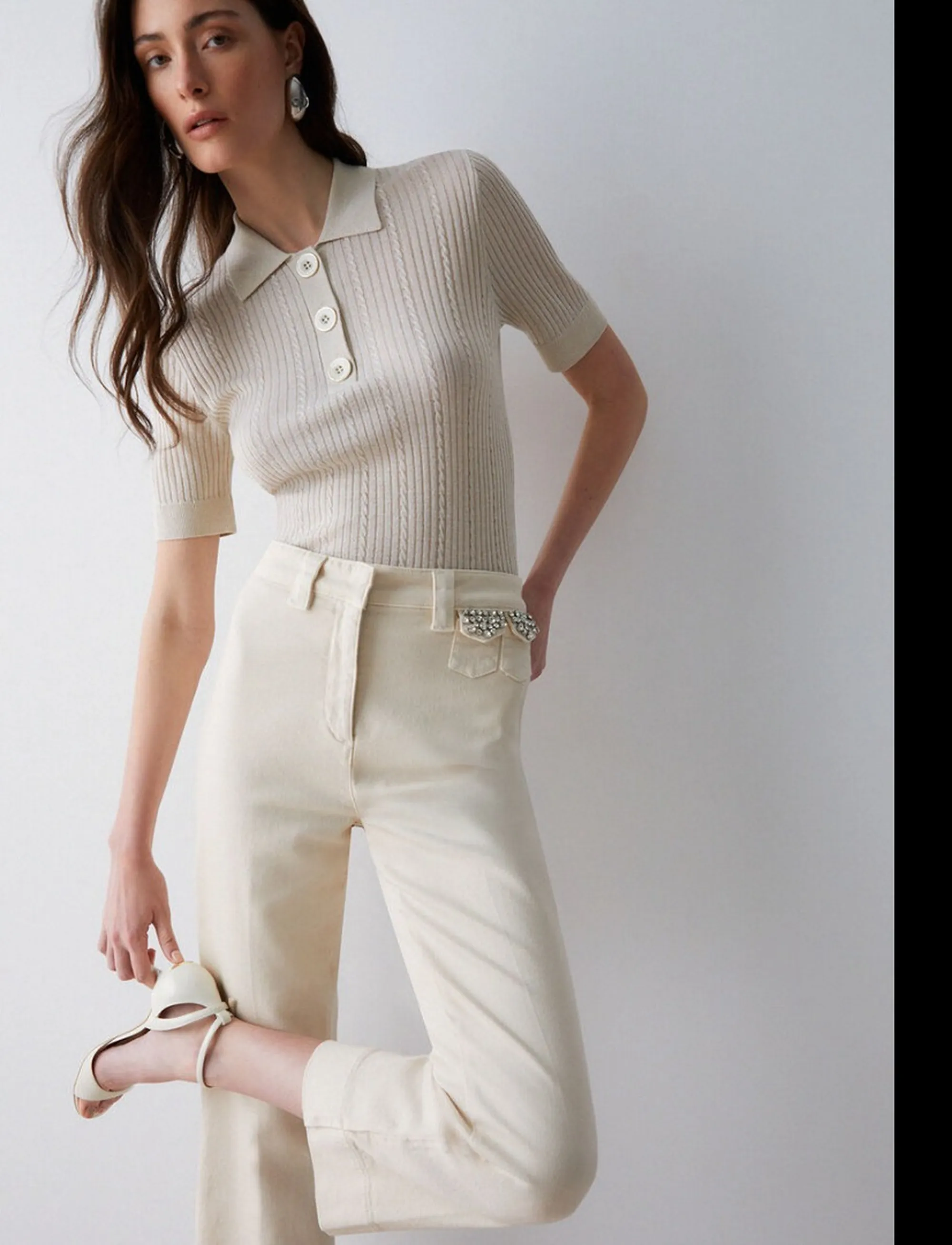 Liujo Jeans Polo Beige Wa6285Ms46J 174392