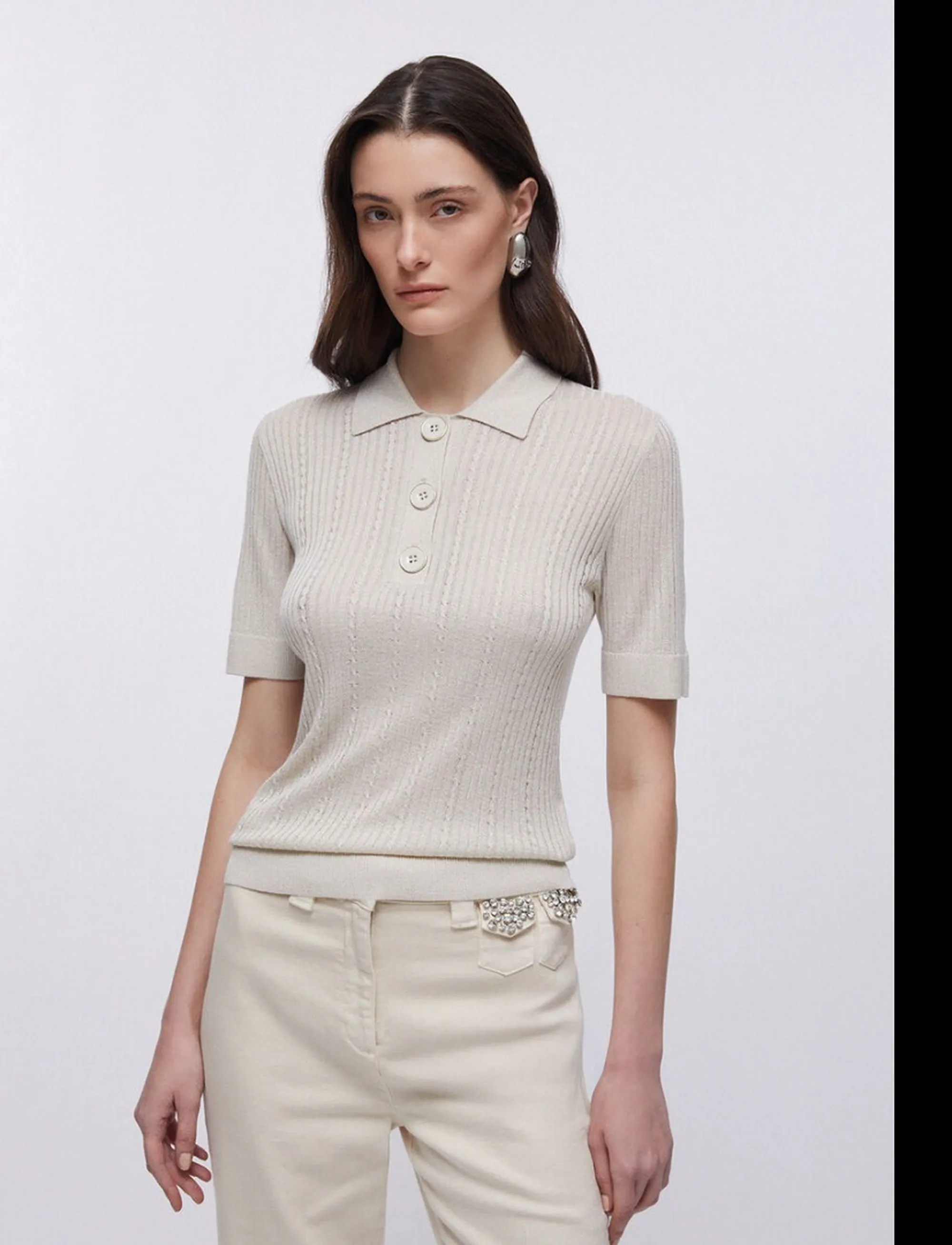 Liujo Jeans Polo Beige Wa6285Ms46J 174393