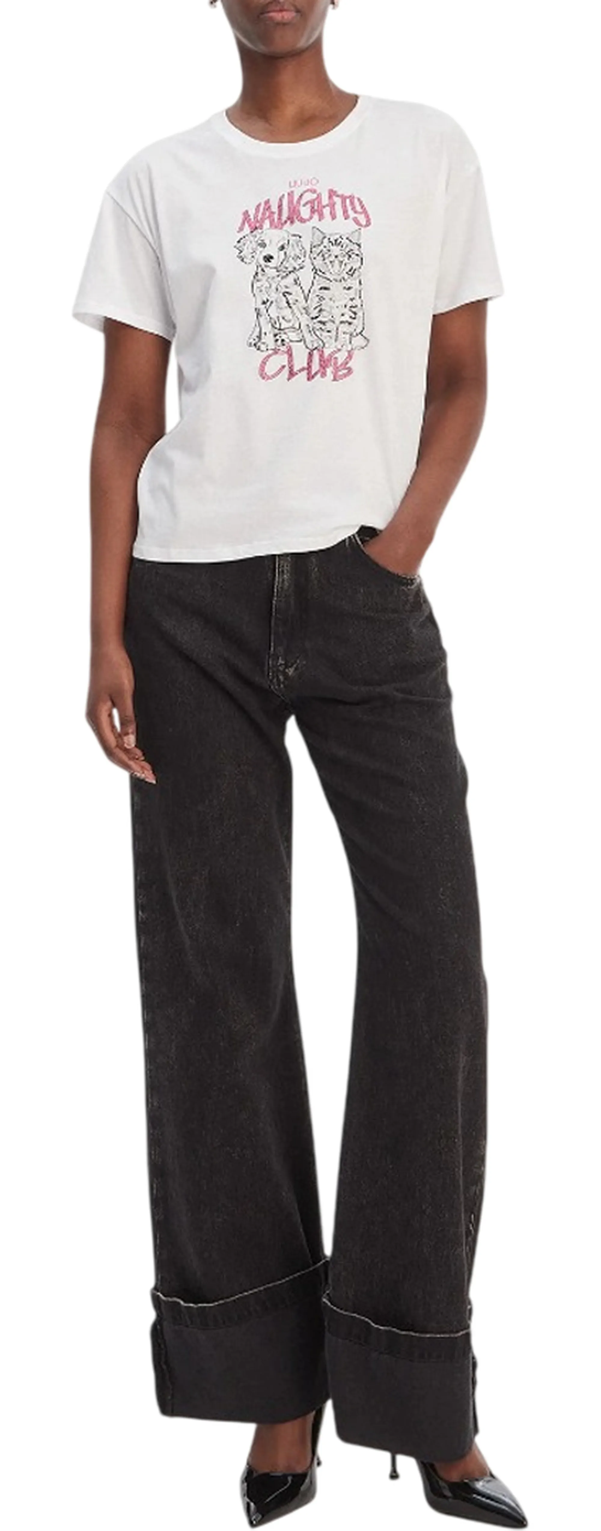 Liujo Jeans B'T-Shirt ' White Wa6132Js923 183364