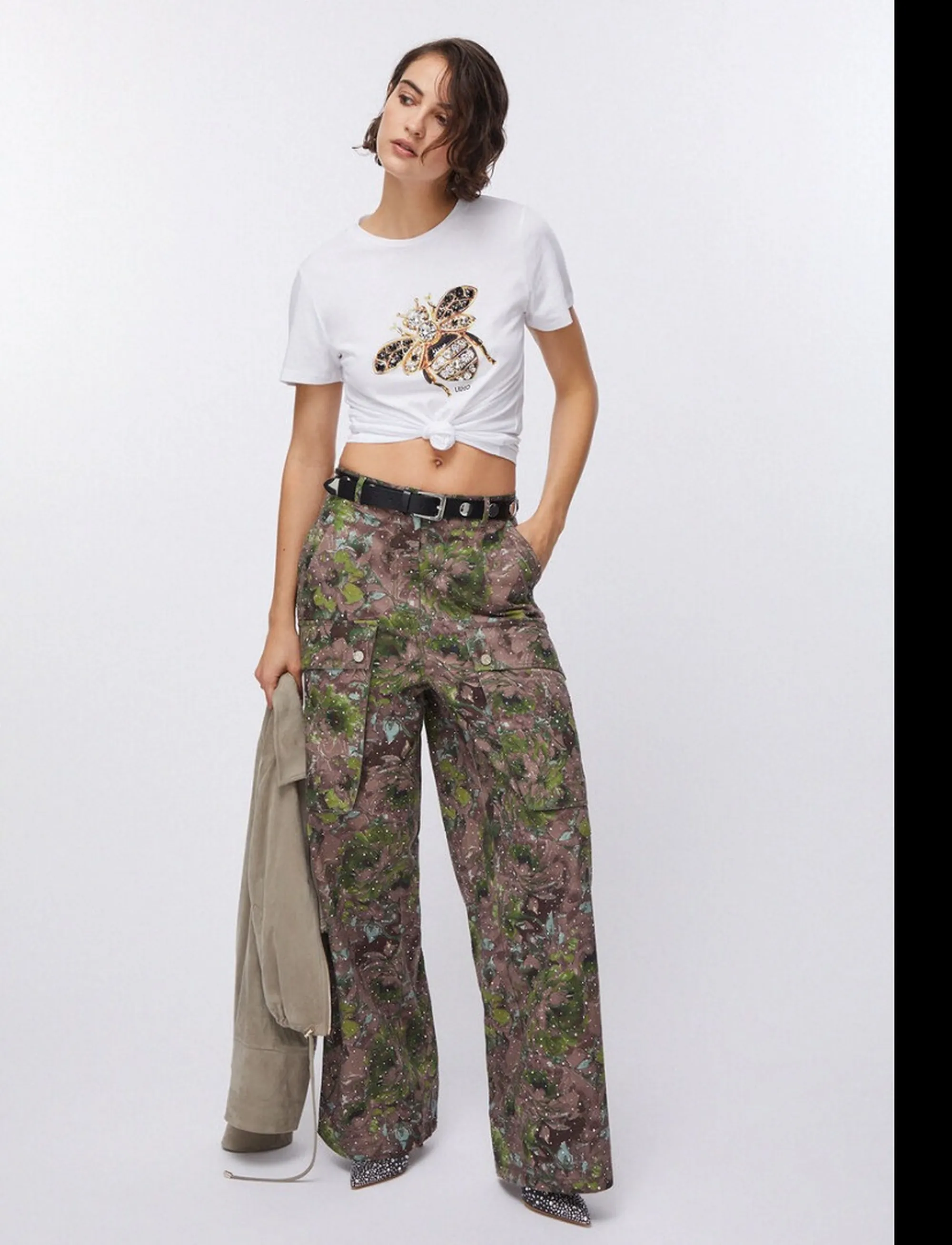 Liujo Jeans T-Shirt Bianco Wa6237Js923 174384