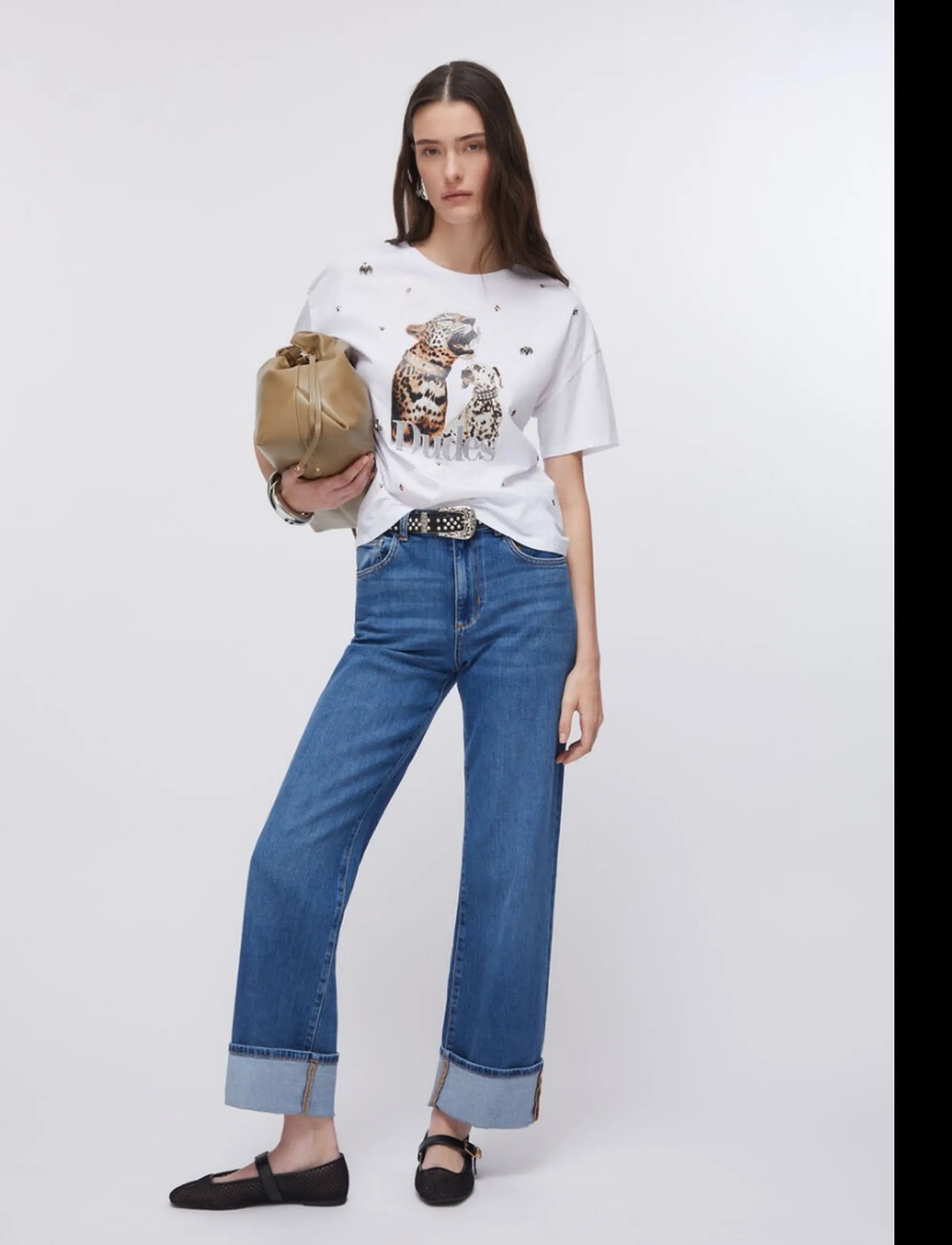 Liujo Jeans T-Shirt Bianco Wa6331Js904 173475