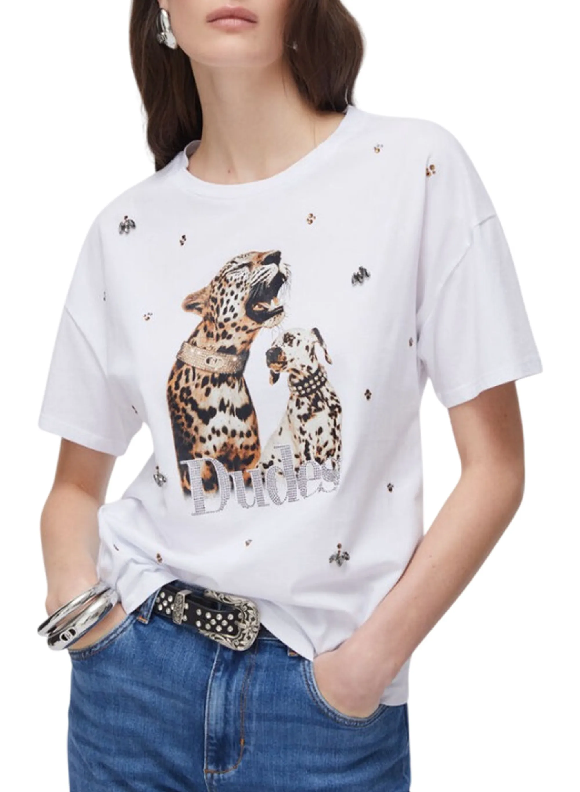 Liujo Jeans B'T-Shirt ' White Wa6331Js904 177604