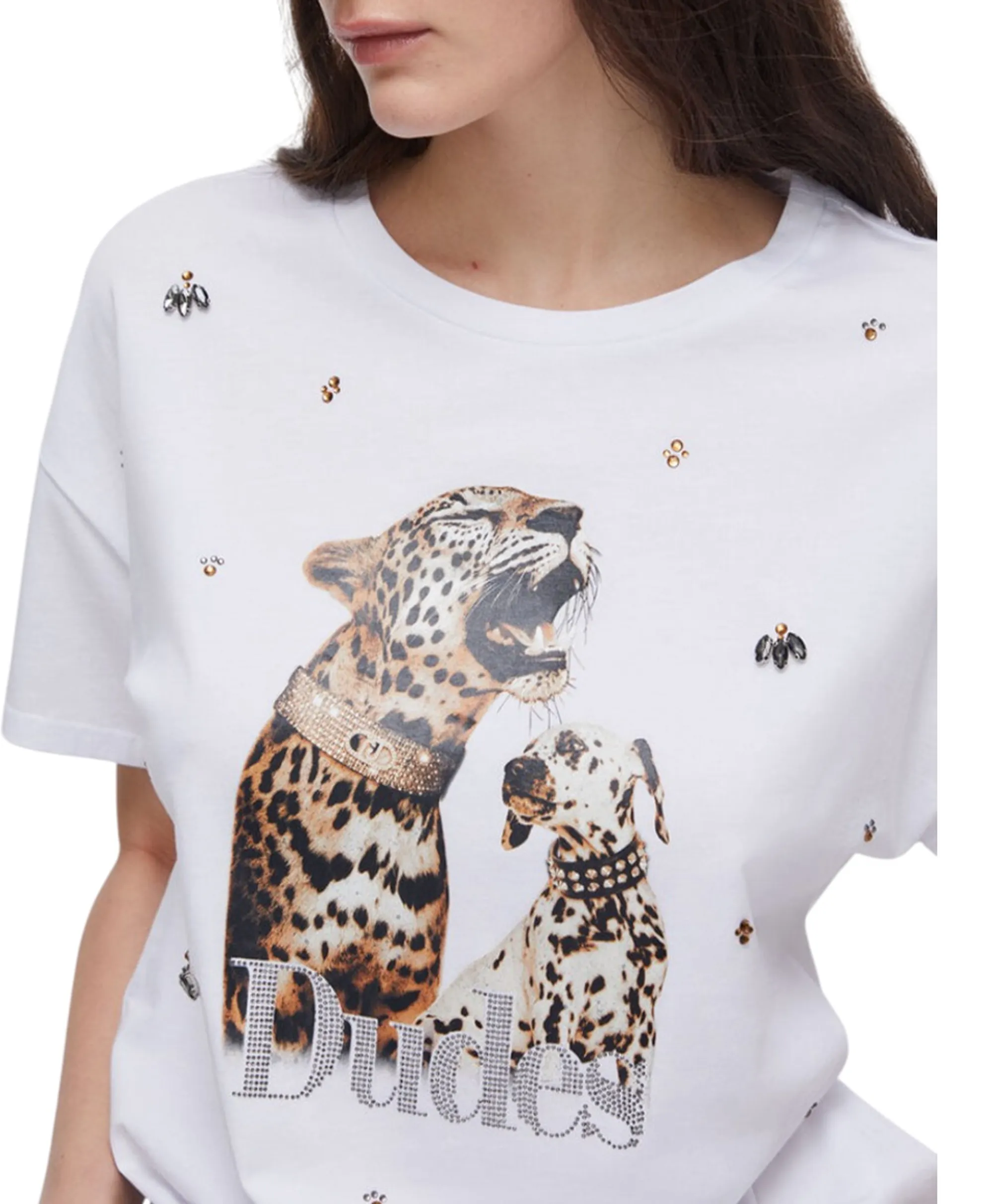 Liujo Jeans B'T-Shirt ' White Wa6331Js904 177606