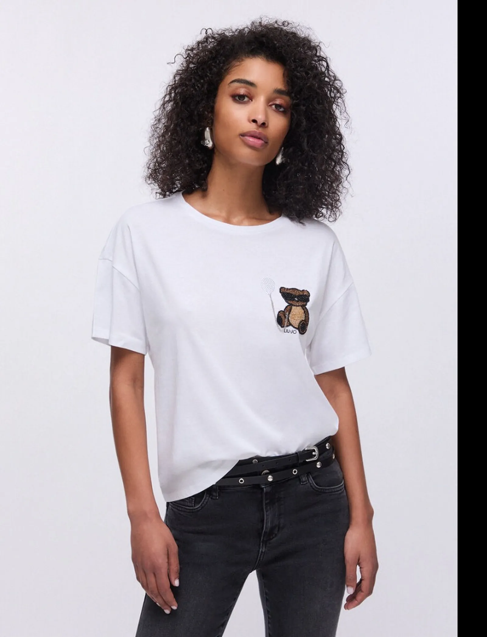 Liujo Jeans T-Shirt Bianco Wa6414Js923 174366