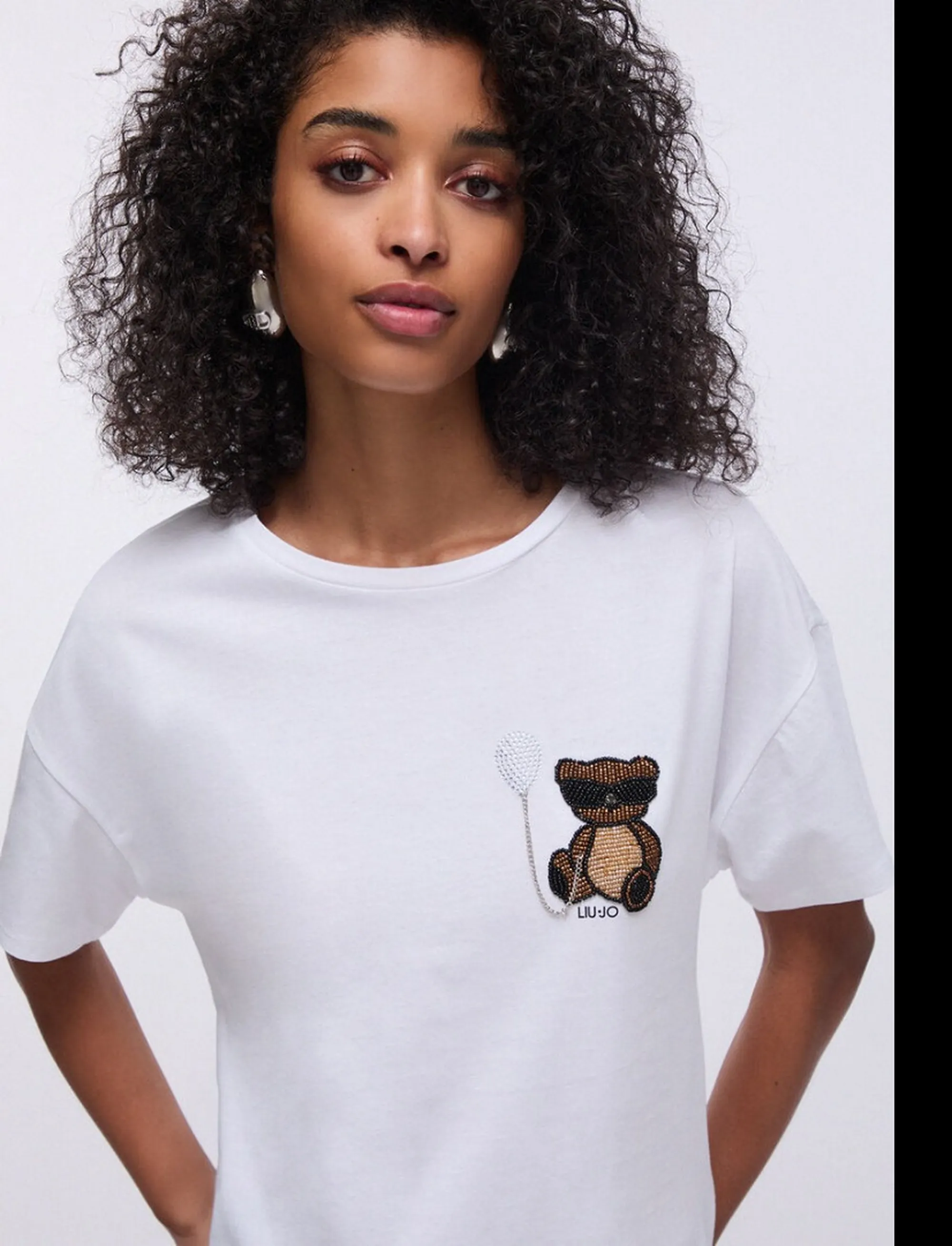 Liujo Jeans T-Shirt Bianco Wa6414Js923 174367