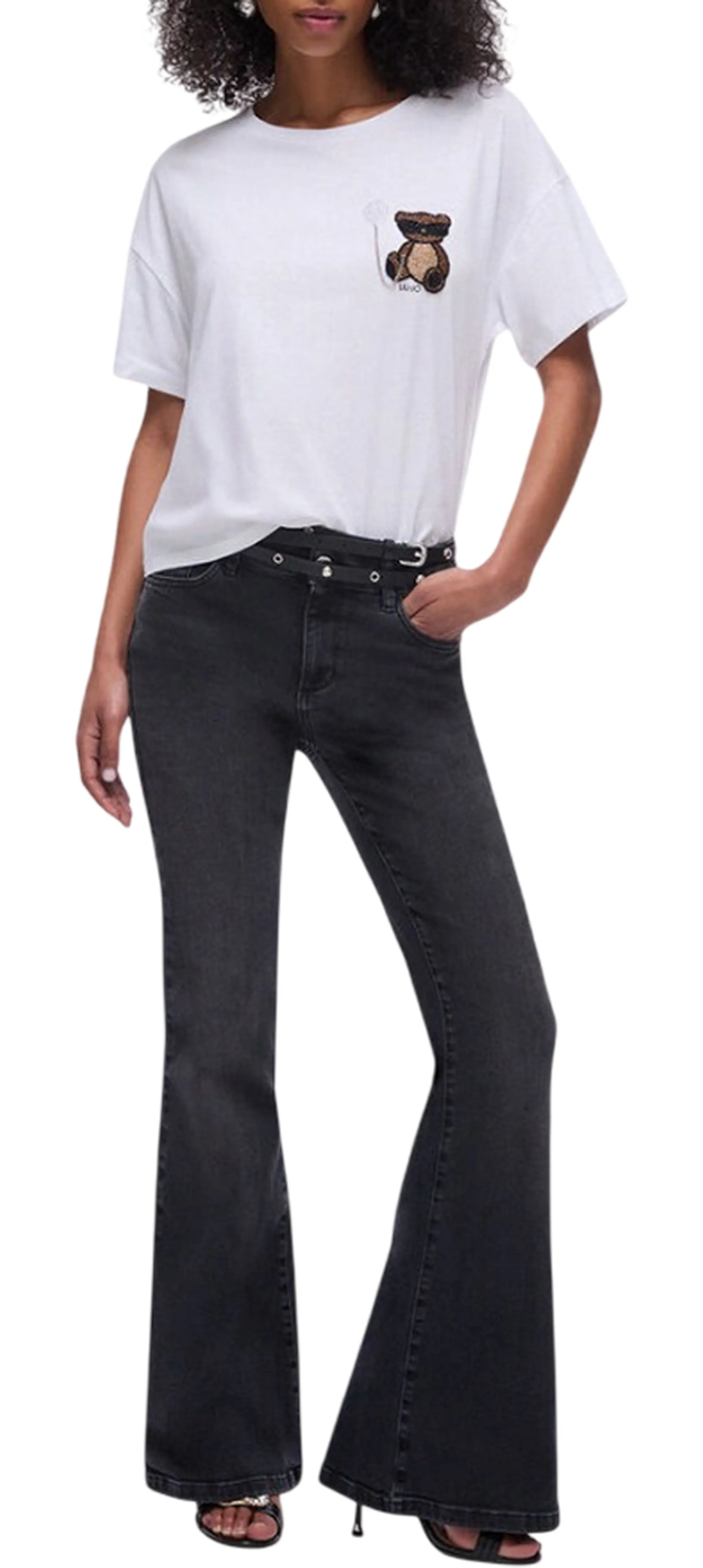 Liujo Jeans B'T-Shirt ' White Wa6414Js923 176044