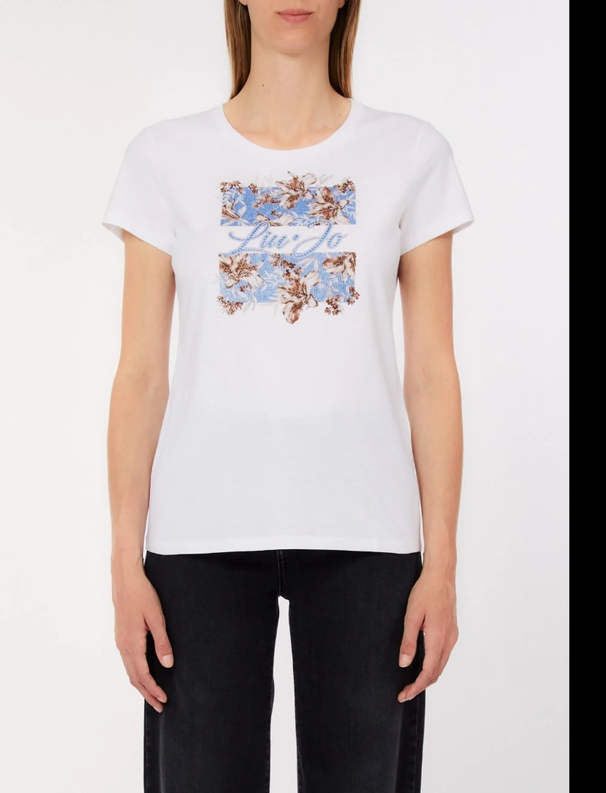 Liujo Jeans T-Shirt Bianco Wa6493Js923 173536