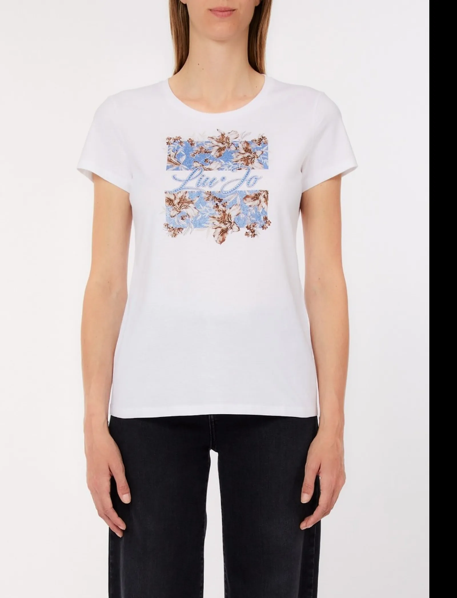 Liujo Jeans T-Shirt Bianco Wa6493Js923 173536