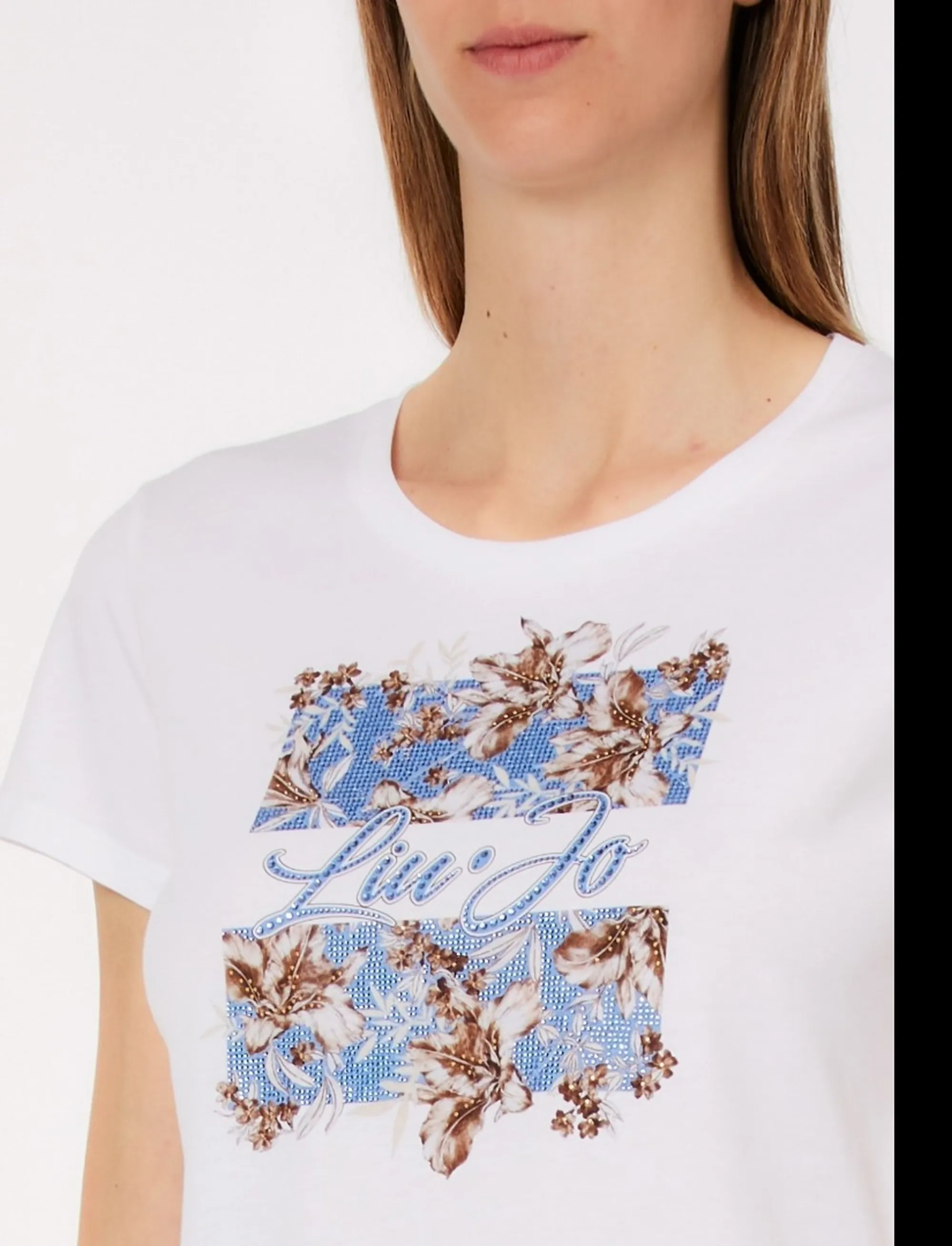 Liujo Jeans T-Shirt Bianco Wa6493Js923 173538