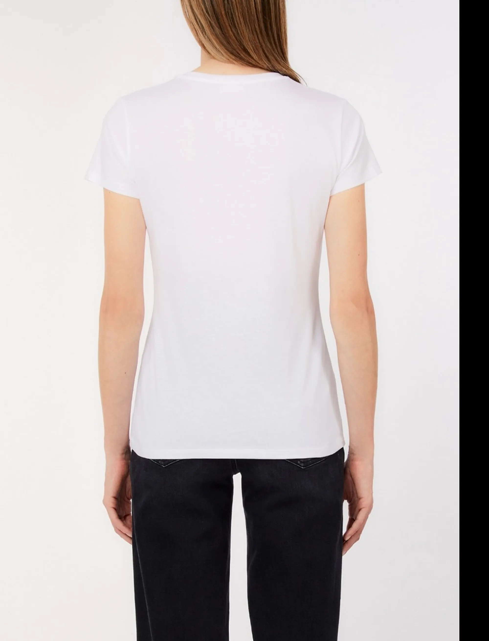 Liujo Jeans T-Shirt Bianco Ottico Wa6493Js923 173539