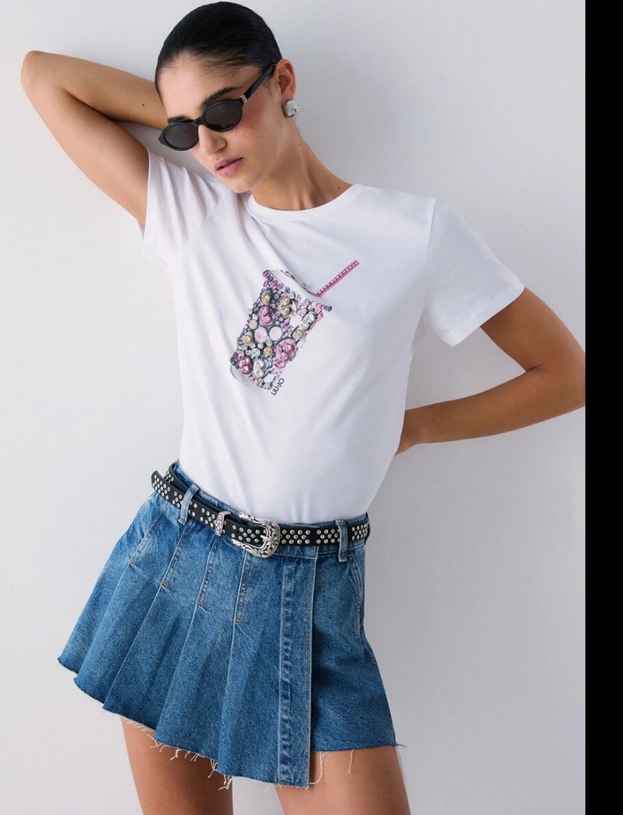 Liujo Jeans T-Shirt Milk Wa6237Js923 174374