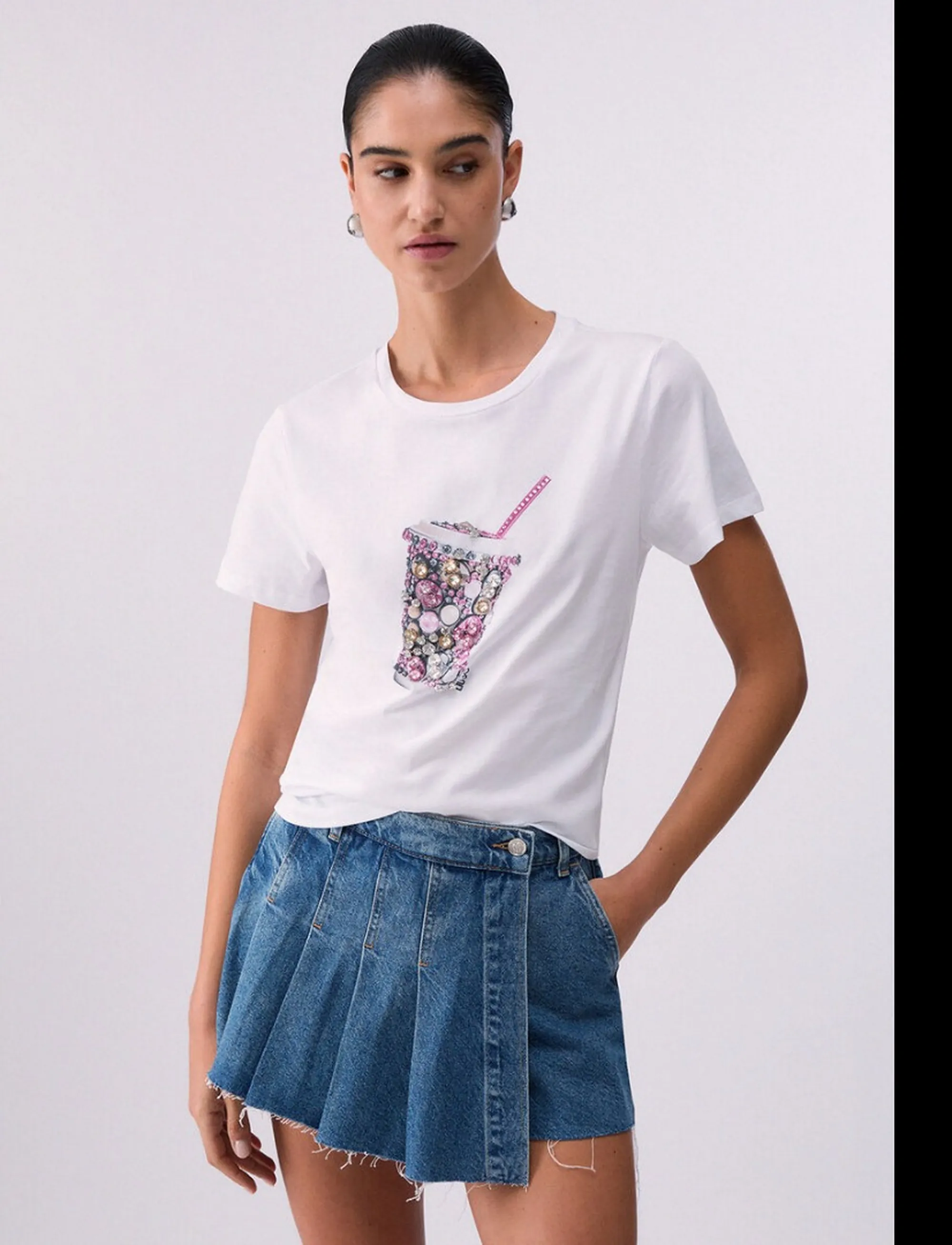 Liujo Jeans T-Shirt Milk Wa6237Js923 174375