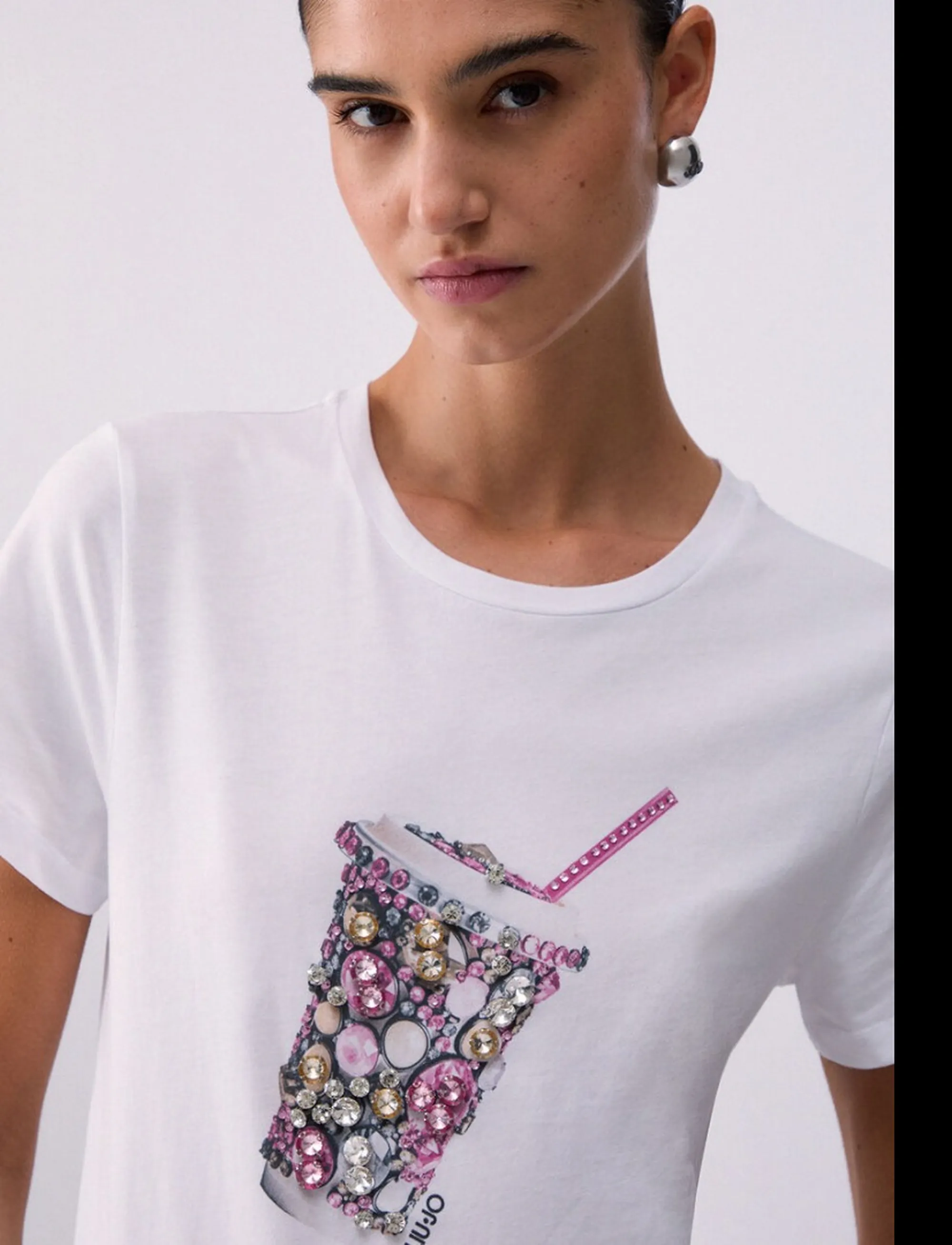 Liujo Jeans T-Shirt Milk Wa6237Js923 174376