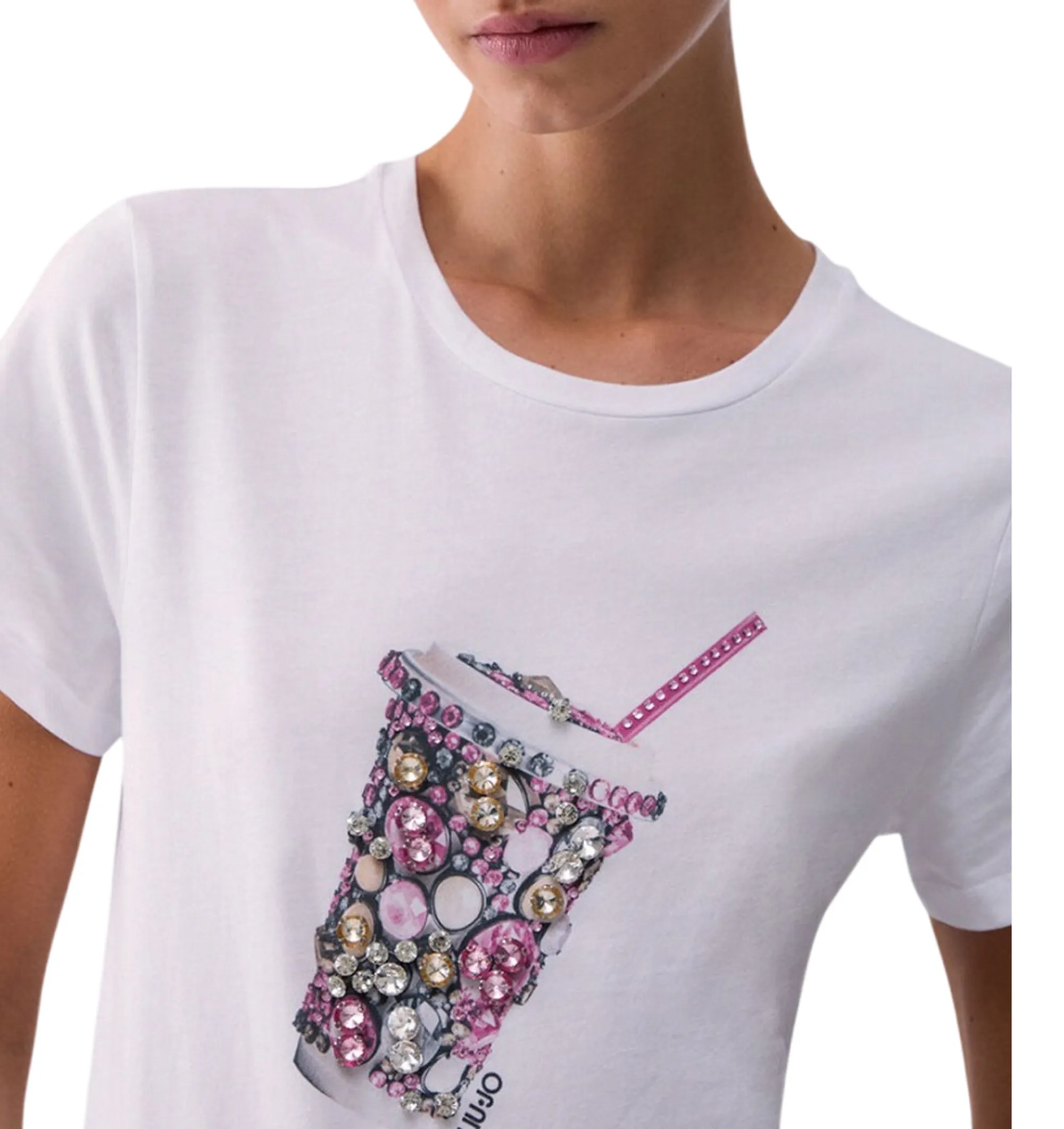 Liujo Jeans B'T-Shirt ' Milk Wa6237Js923 177683