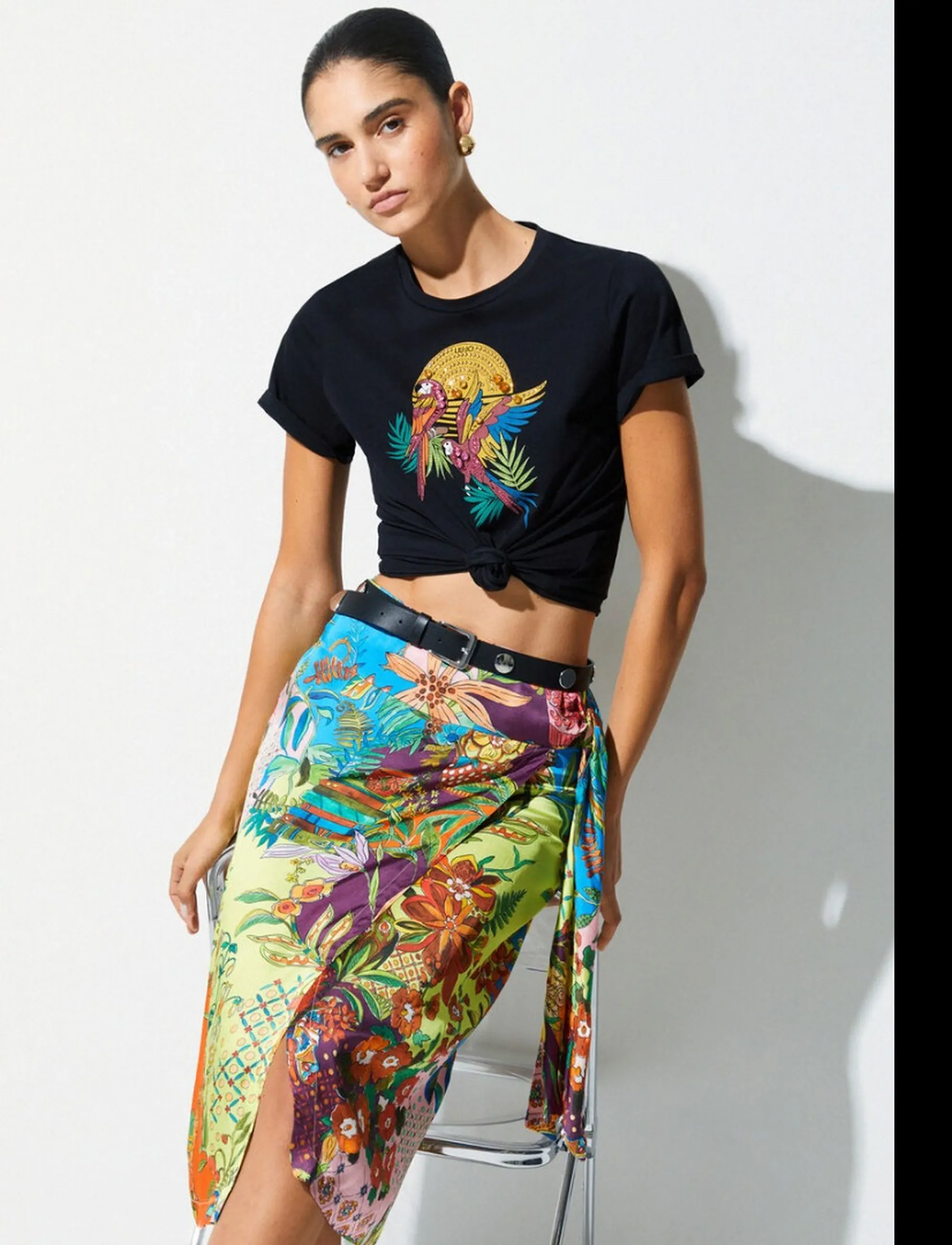 Liujo Jeans T-Shirt Nero Wa6237Js923 174386