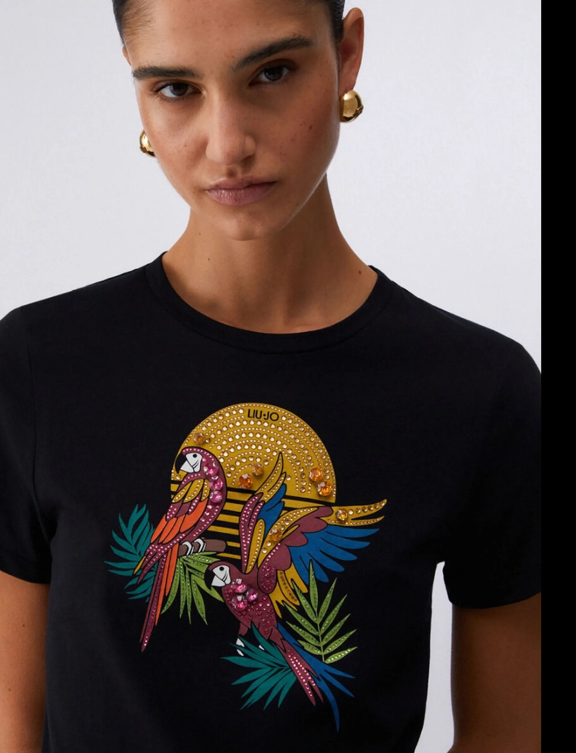 Liujo Jeans T-Shirt Nero Wa6237Js923 174388