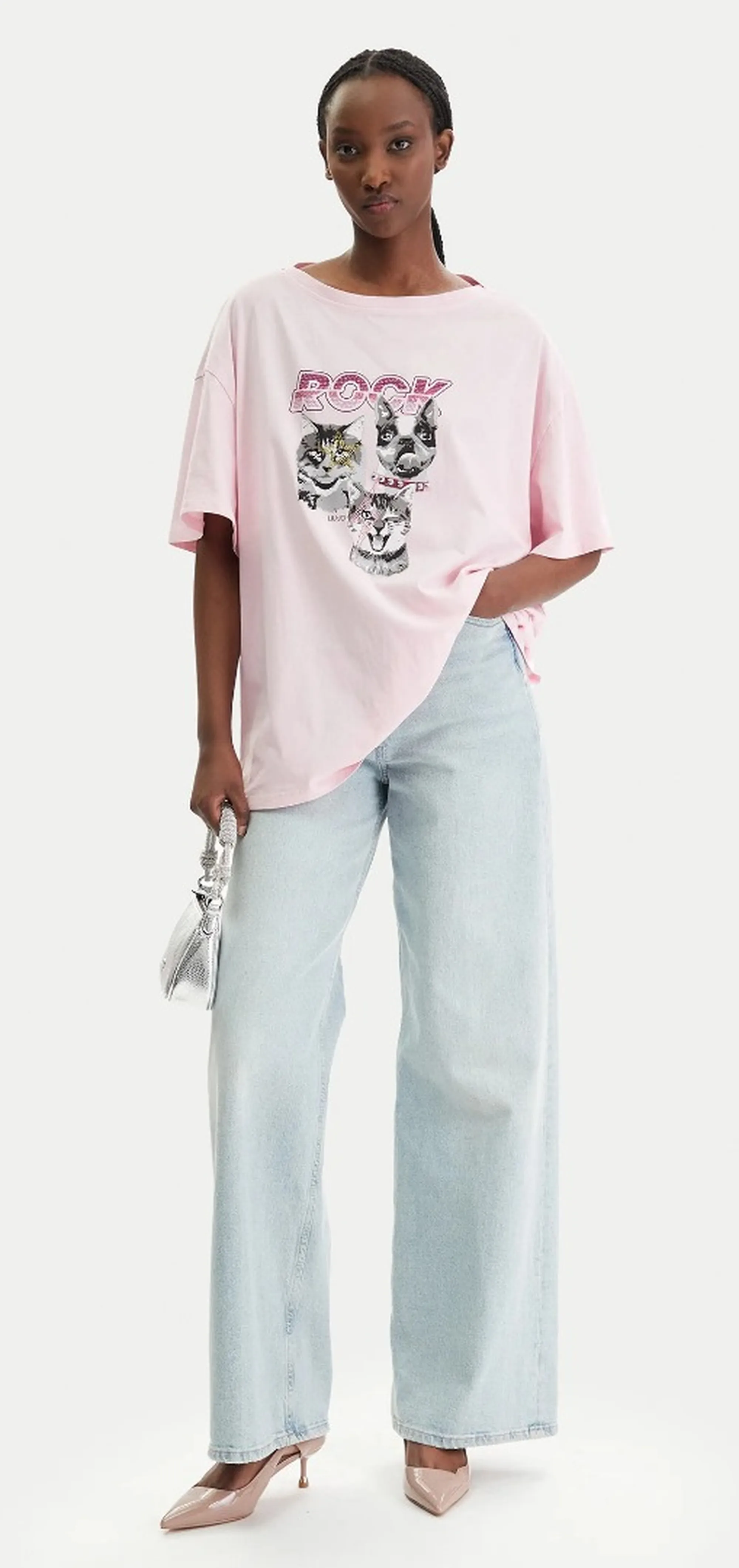 Liujo Jeans T-Shirt Rosa Wa6131J3868 173526