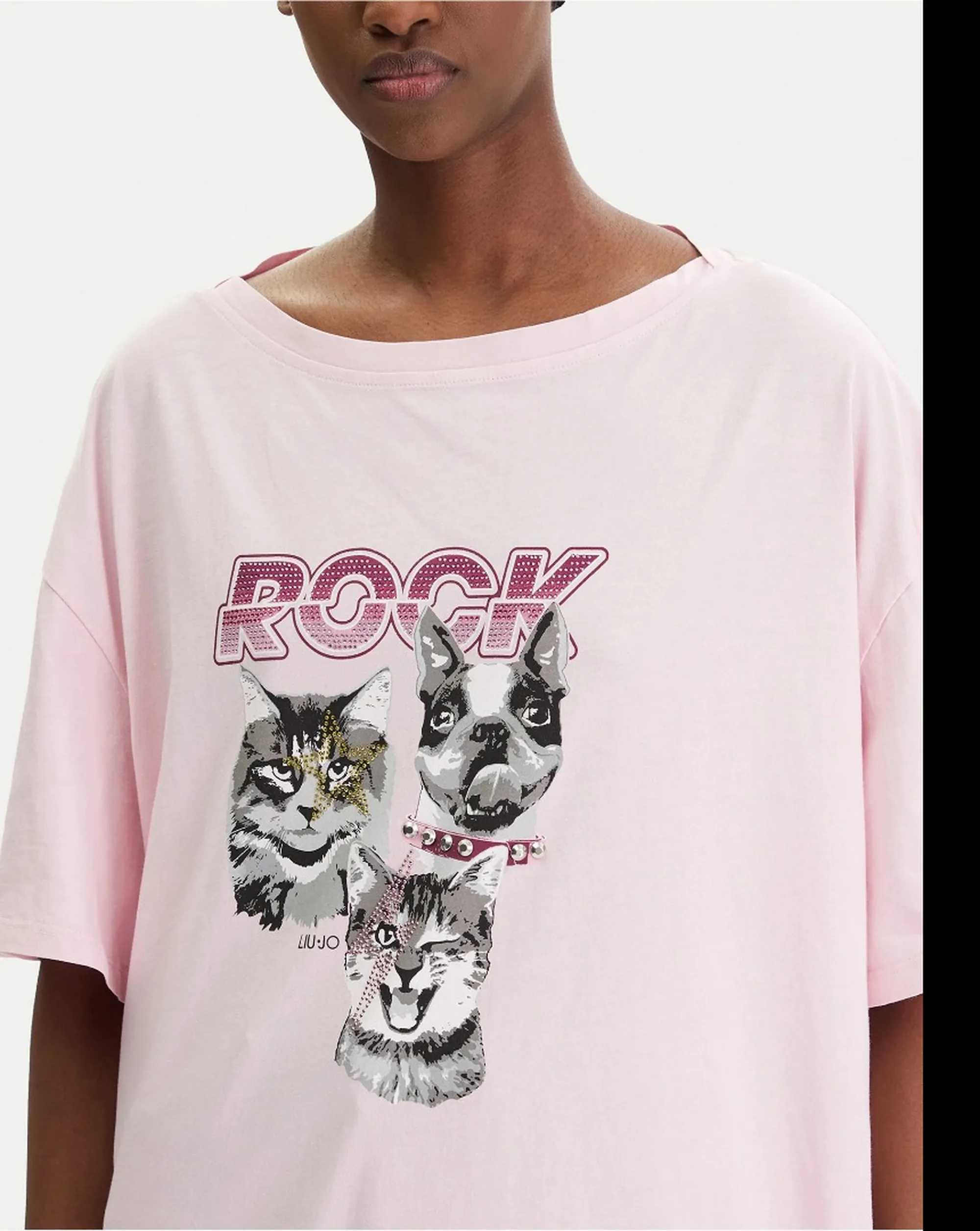 Liujo Jeans T-Shirt Rosa Wa6131J3868 173528