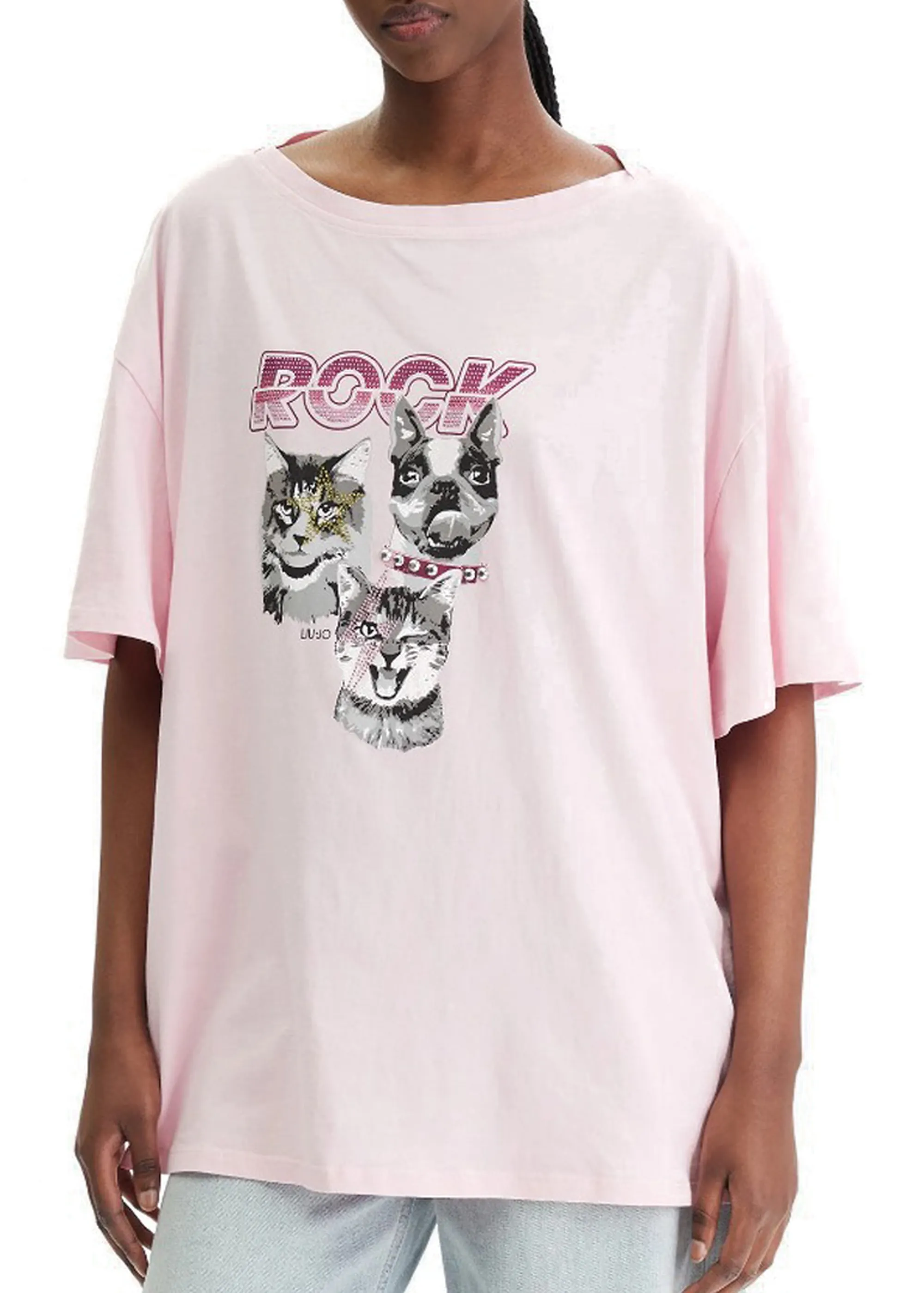 Liujo Jeans B'T-Shirt ' Pink Wa6131J3868 177691