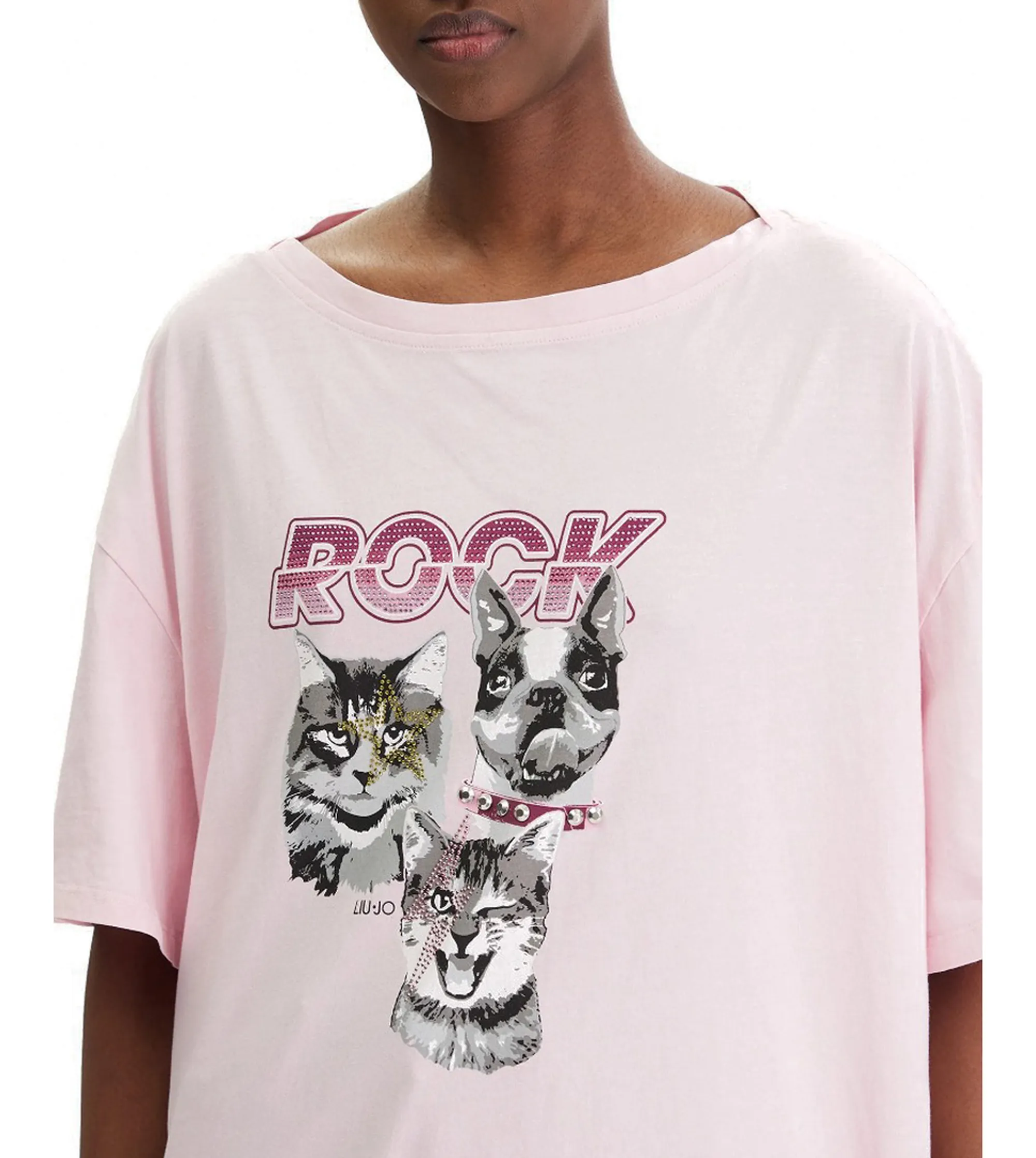 Liujo Jeans B'T-Shirt ' Pink Wa6131J3868 177695