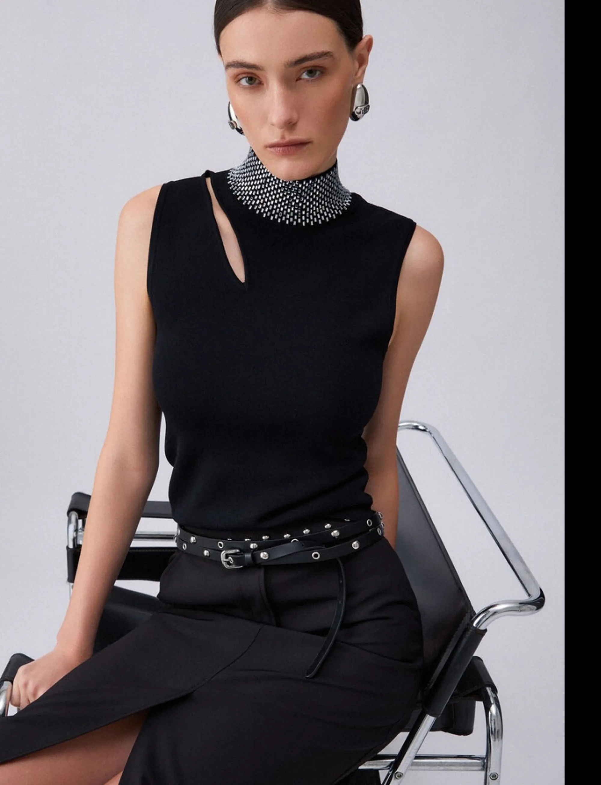 Liujo Jeans Top Nero Wa6221Ms55N 173463